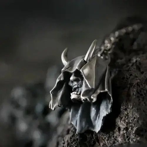 VIBE Skull Demon Pendant Necklace Size ONE SIZE - 4 Thumbnail