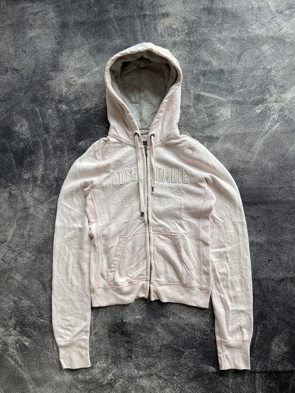 Abercrombie & Fitch Y2K Abercrombie and Fitch Cropped Hoodie Japanese LGB Style Size S / US 4 / IT 40 - 1 Thumbnail