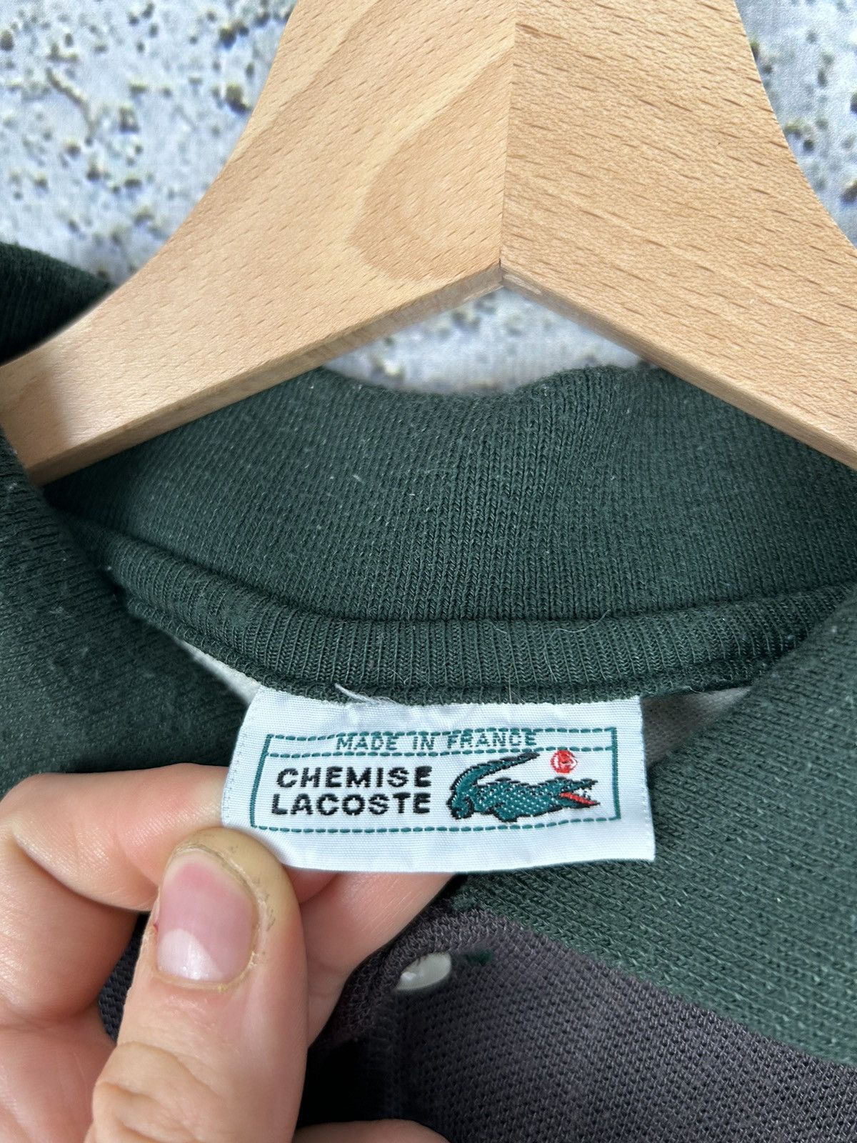 Lacoste Vintage Lacoste Chemise Made in France Striped Polo Shirt Size US L / EU 52-54 / 3 - 4 Thumbnail