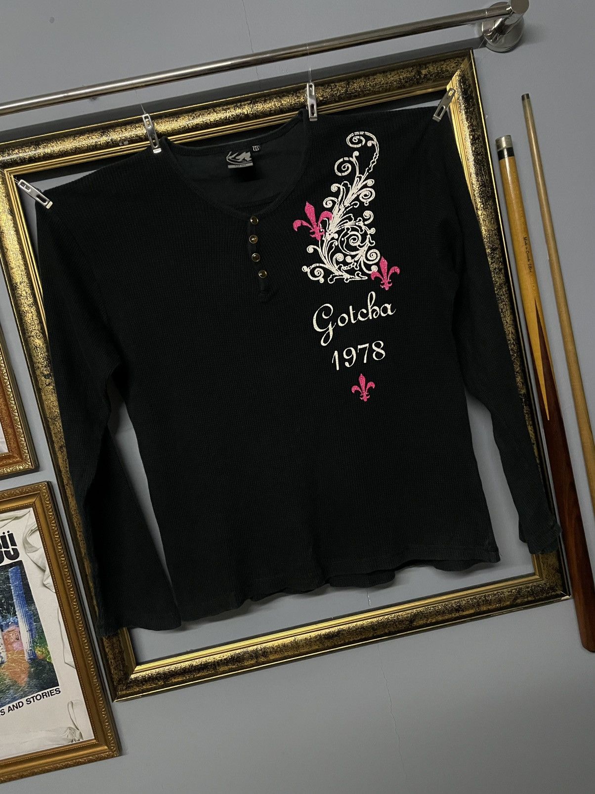 Designer × Japanese Brand × Vintage Vintage 90s Designer Japan Gotcha Kill Boredom Fleur Tshirt Size US S / EU 44-46 / 1 - 2 Thumbnail