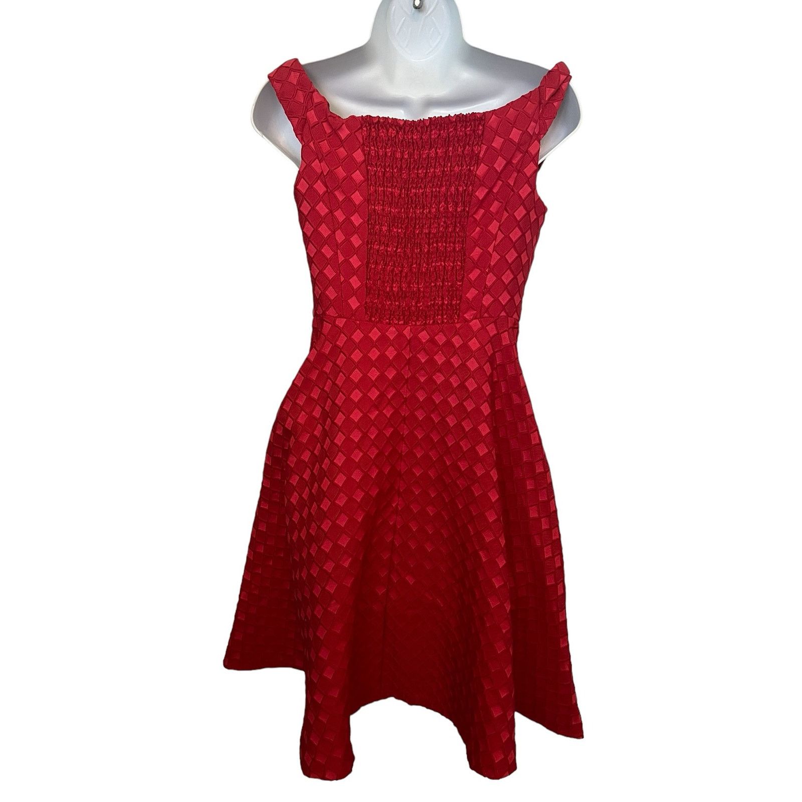 moulinette soeurs red dress Moulinette Soeurs Gracia Silk Chiffon Red Dress size 4
