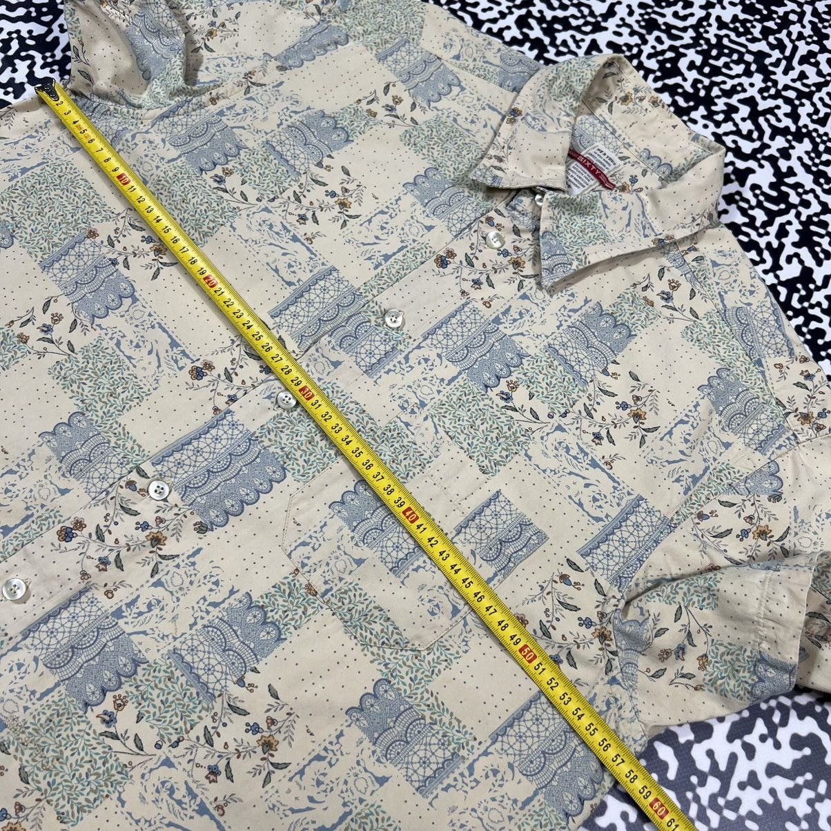 Sixty Vintage Y2K Miss Sixty Hawaiian Kapital Style Abstract Shirt Size US XL / EU 56 / 4 - 13 Thumbnail