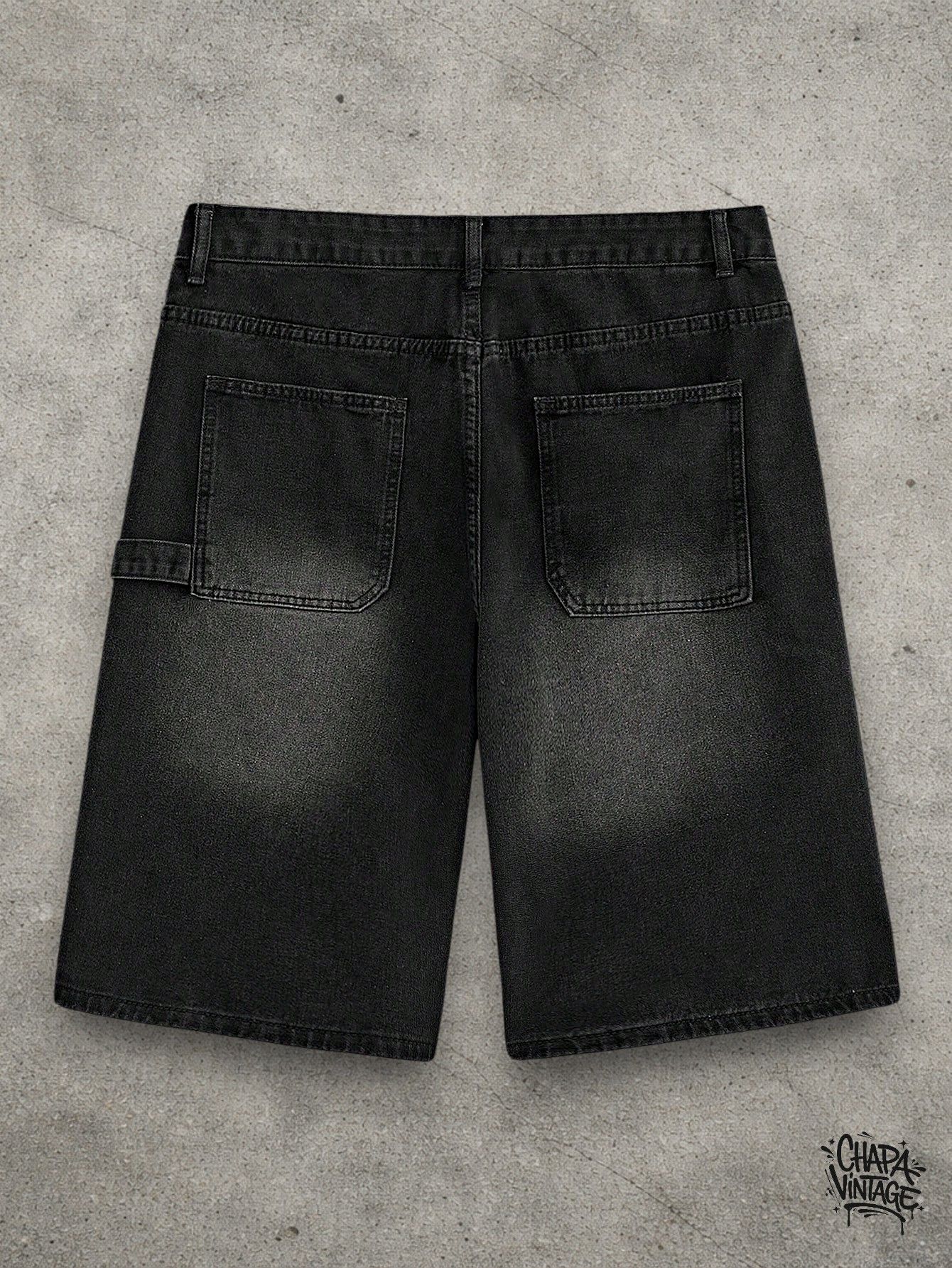 Vintage Washed denim gray shorts Size US 32 / EU 48 - 2 Thumbnail