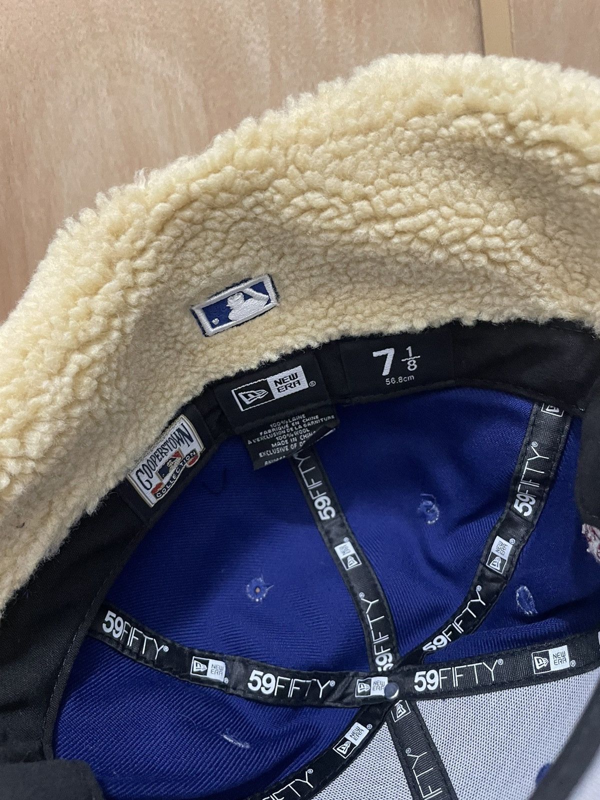 New Era Royal Blue Los Angeles Dodgers size 7 1/8 1988 World Size ONE SIZE - 7 Thumbnail