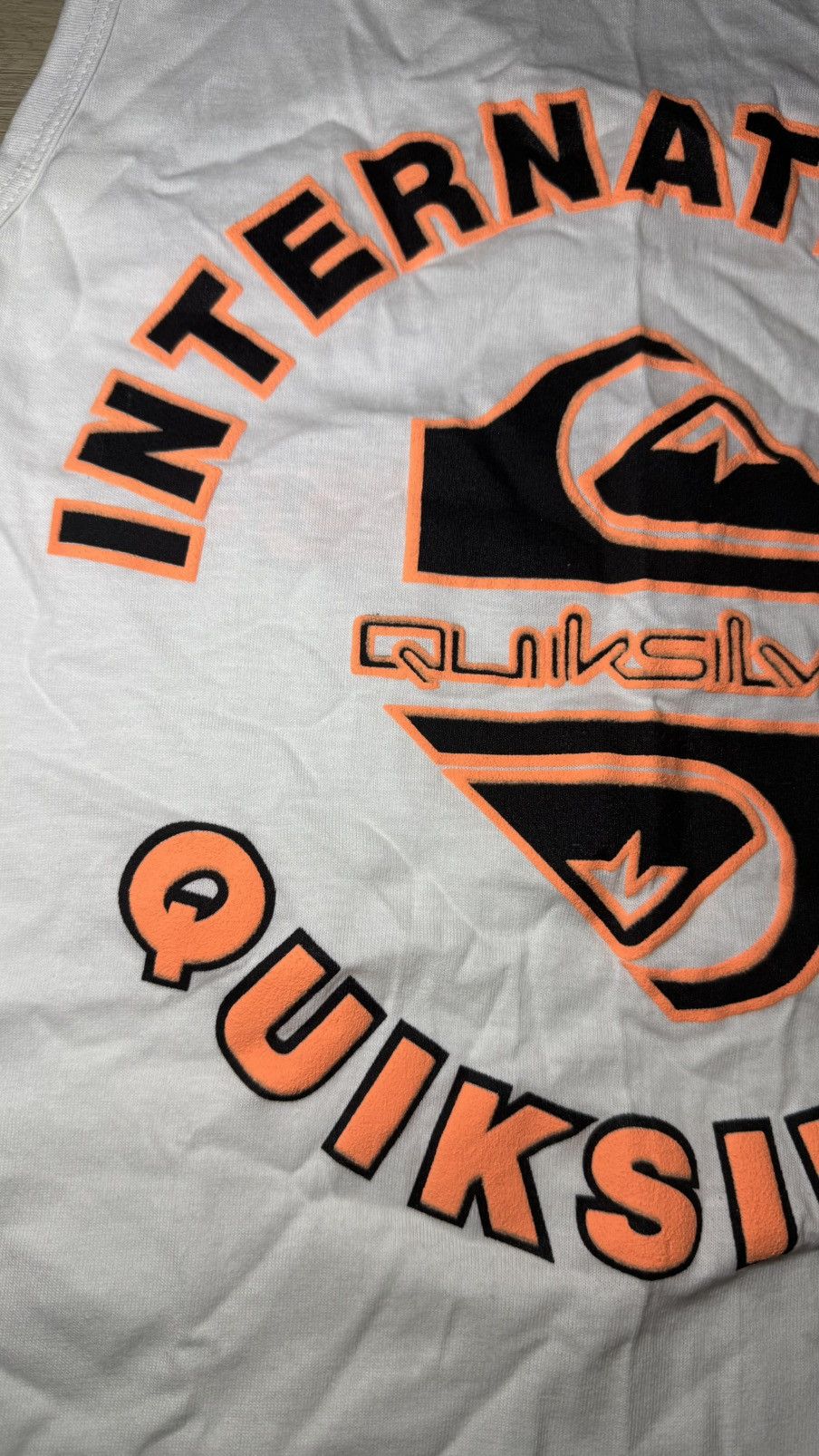 Quiksilver Vintage / Y2K 1990s Quicksilver Logo SpellOut Tank Top Shirt Size US XL / EU 56 / 4 - 4 Thumbnail
