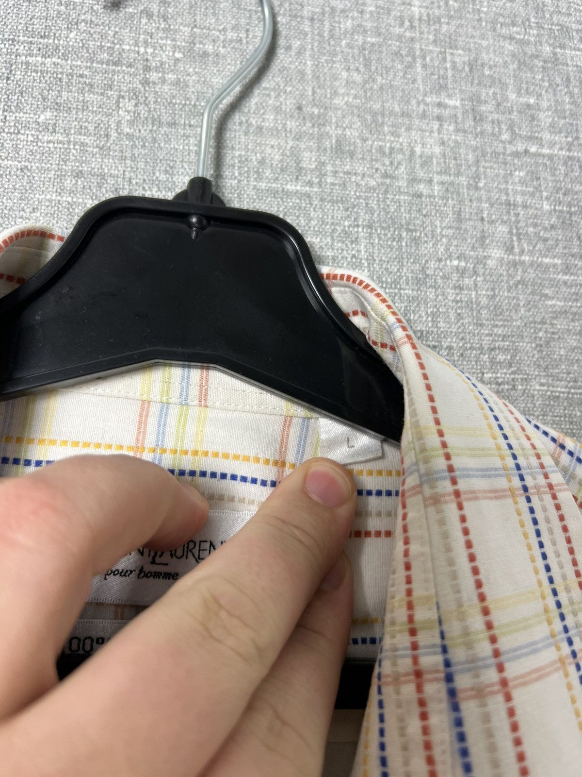 Yves Saint Laurent Vintage Yves Saint Laurent YSL Button Up Short Sleeve Shirt Size US L / EU 52-54 / 3 - 11 Thumbnail