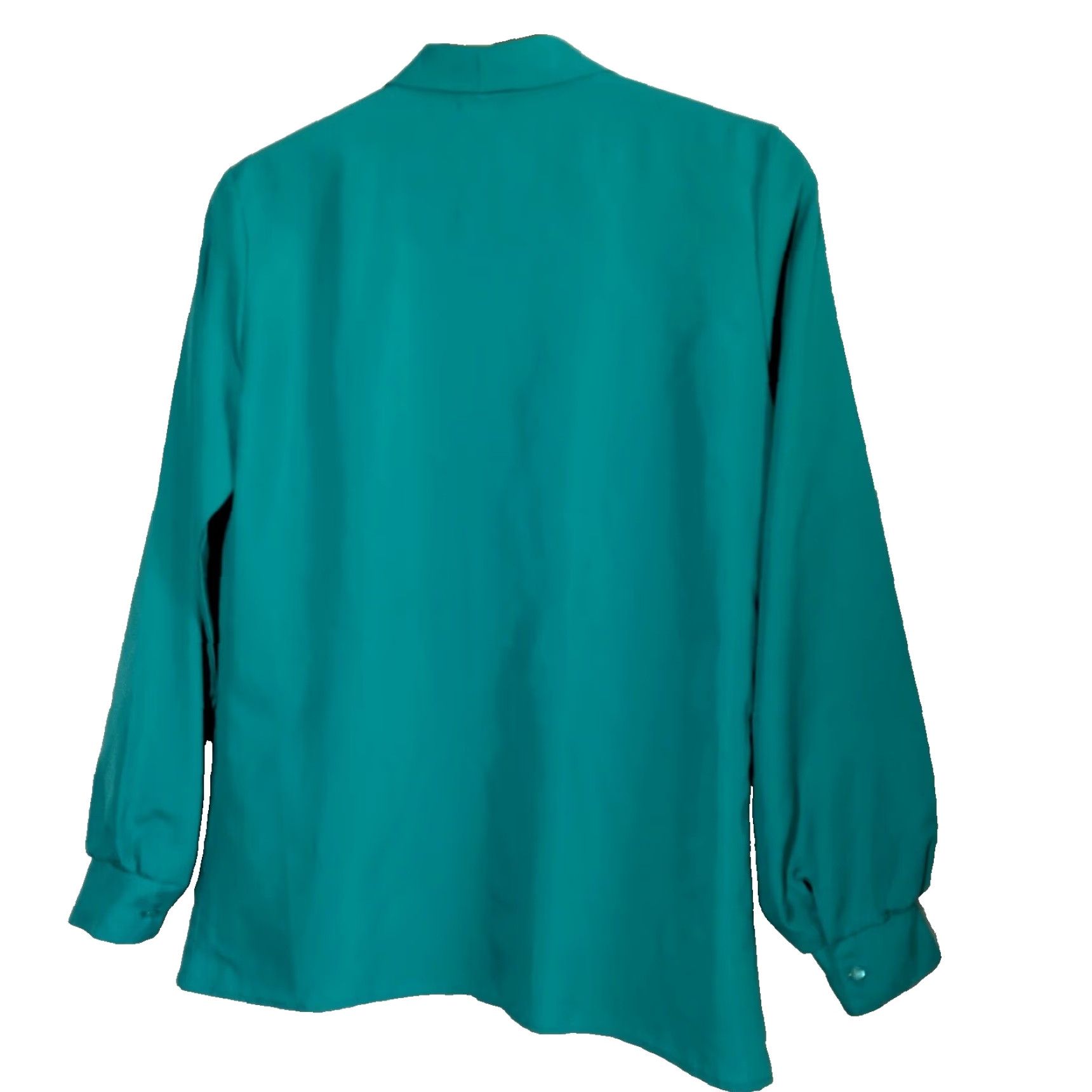 Vintage VINTAGE Classic Fashions Blouse Women 8 Tie Neck Long Balloon Sleeve Button Up Size M / US 6-8 / IT 42-44 - 2 Thumbnail