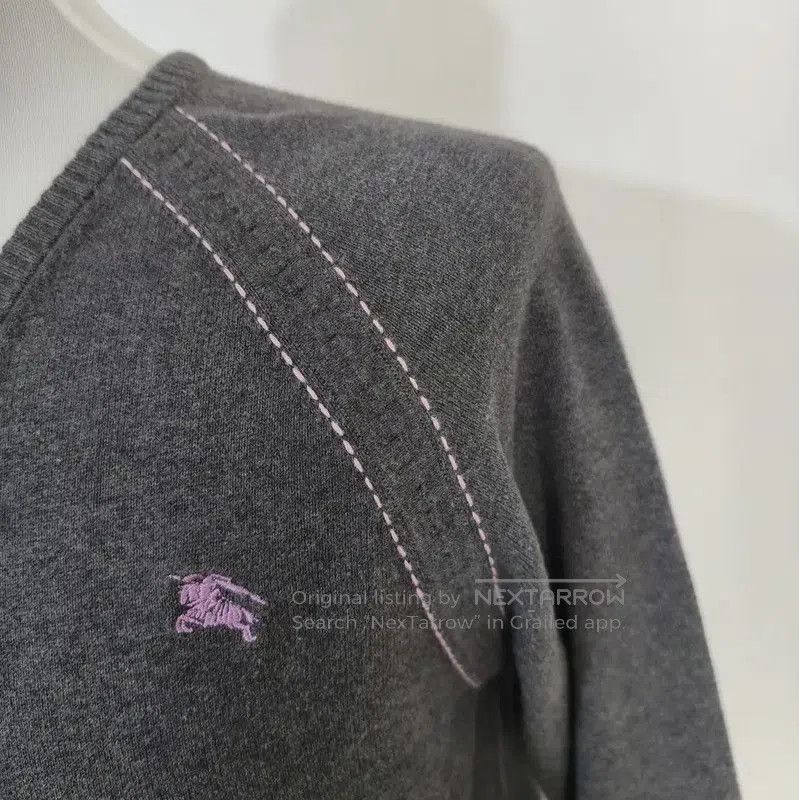 Burberry Burberry Men's Gray Long Sleeve Knit Sweater. Size US S / EU 44-46 / 1 - 2 Thumbnail