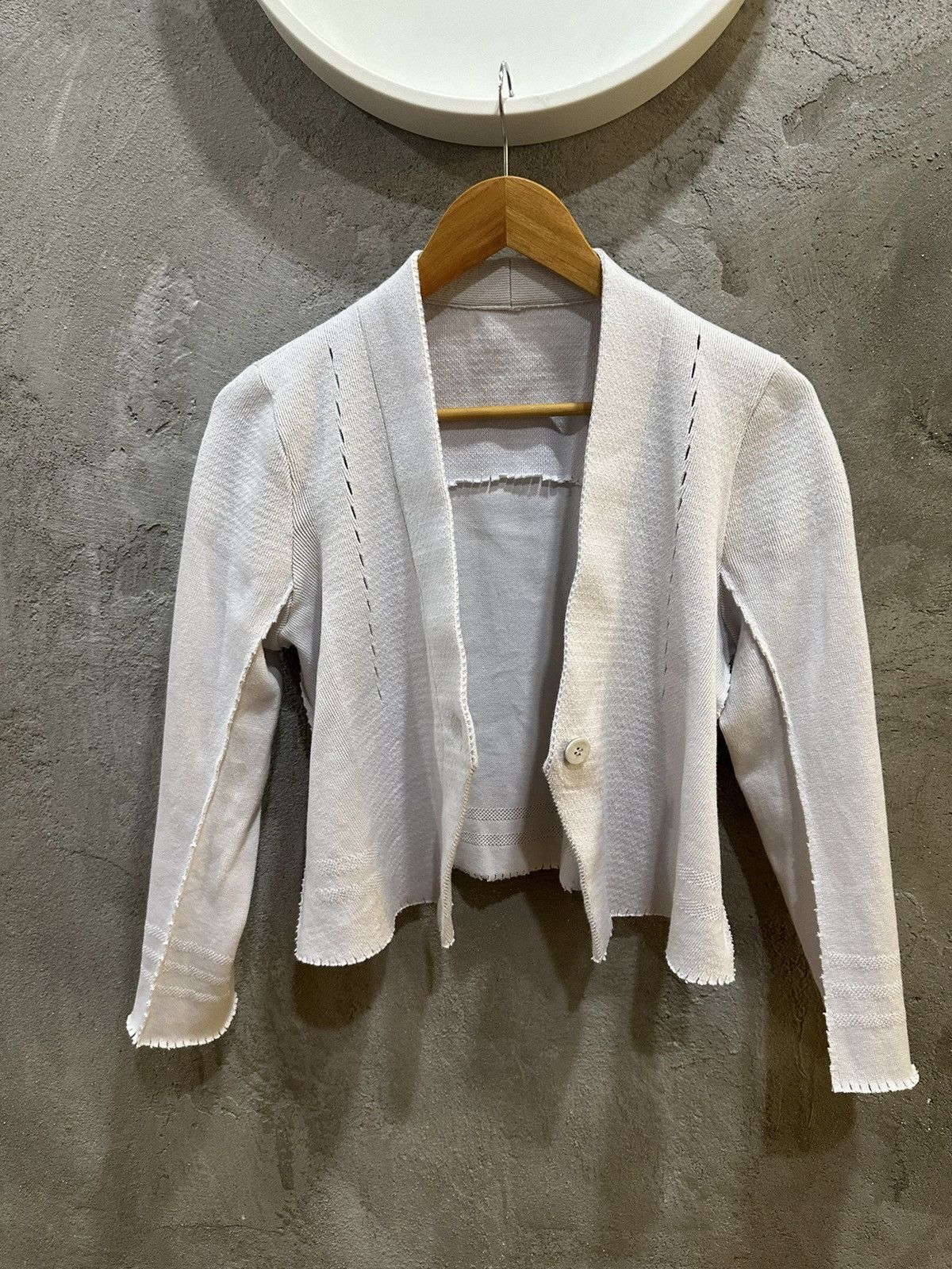 Homme Plisse Issey Miyake Issey Miyake A.poc Inside Single Button Cardigan Size US M / EU 48-50 / 2 - 5 Thumbnail