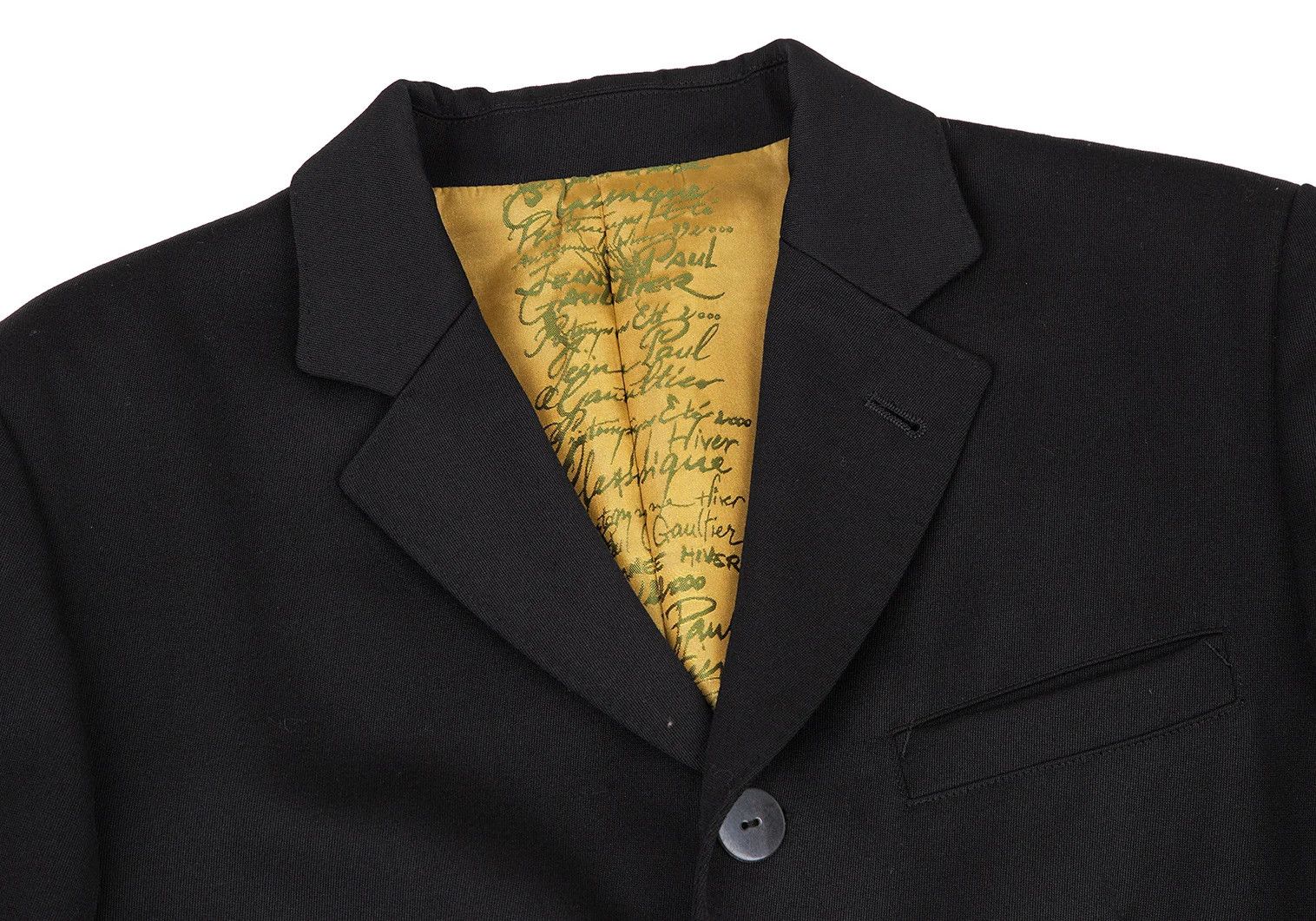 Jean Paul Gaultier Wool Gabardine Jacket in Black Size 50 Size US M / EU 48-50 / 2 - 5 Thumbnail