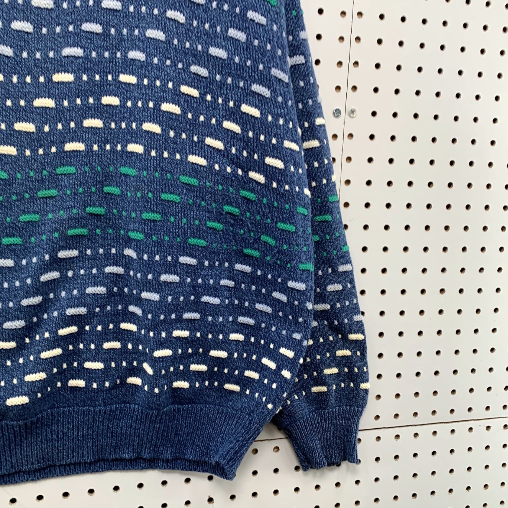 Vintage VINTAGE Peconic Bay Traders 3d Knit Sweater Blue XL Crewneck Pullover Made in USA Mens Sweatshirt Knit Pullover Geometric Pattern Winter 3d Knit Size US XL / EU 56 / 4 - 5 Thumbnail