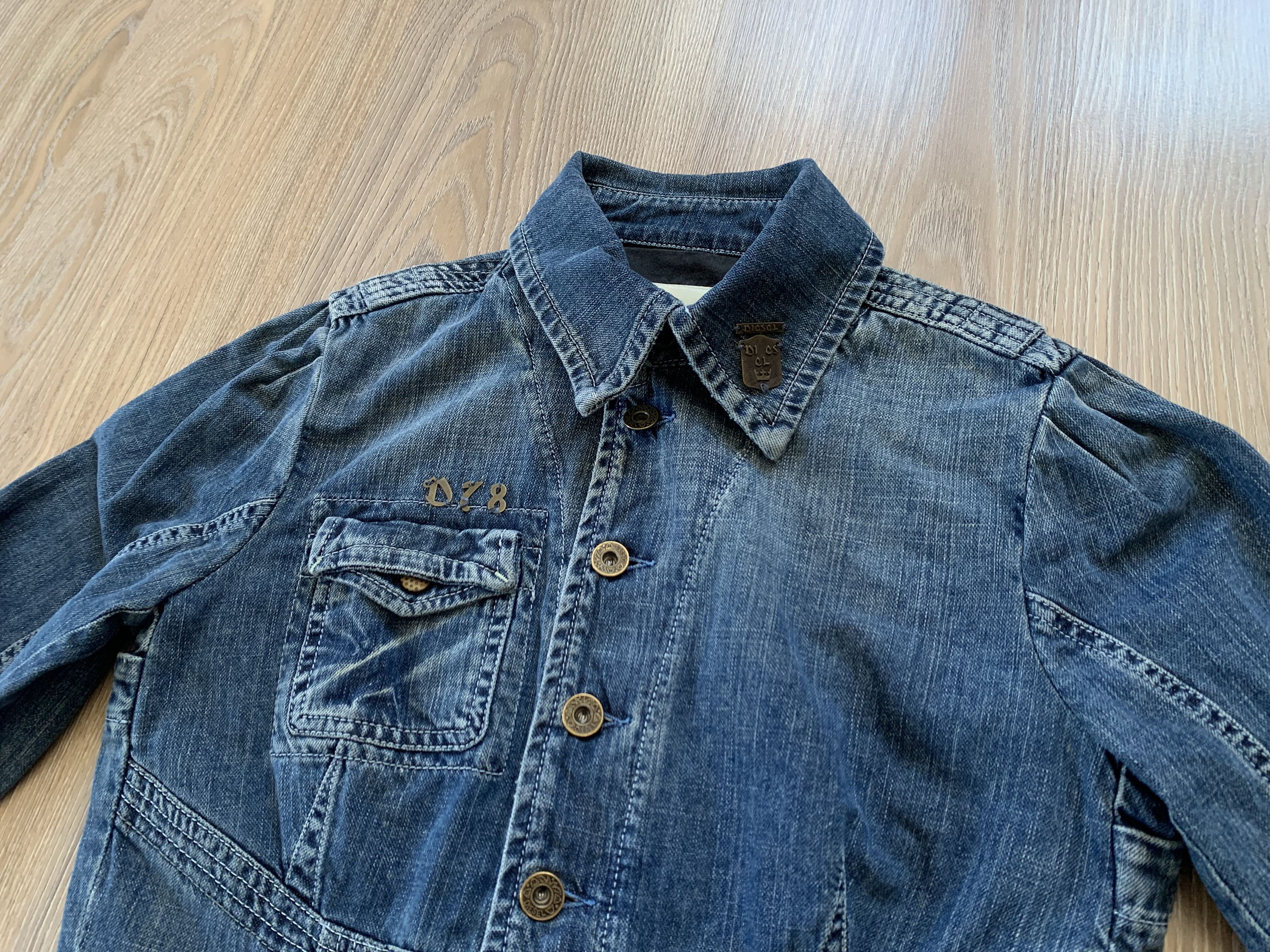 Diesel Diesel Womens Vintage Blue Denim Jacket Size M / US 6-8 / IT 42-44 - 5 Thumbnail