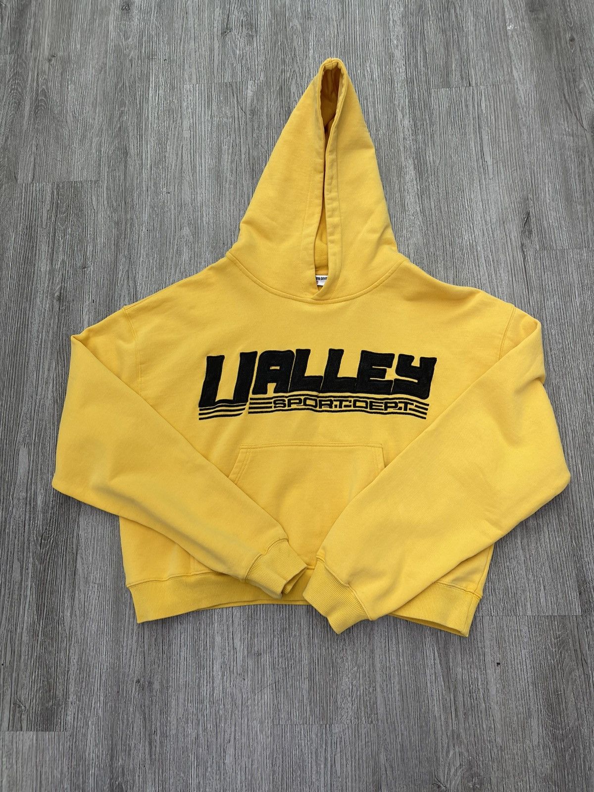 Vale lives sports division hoodie yellow