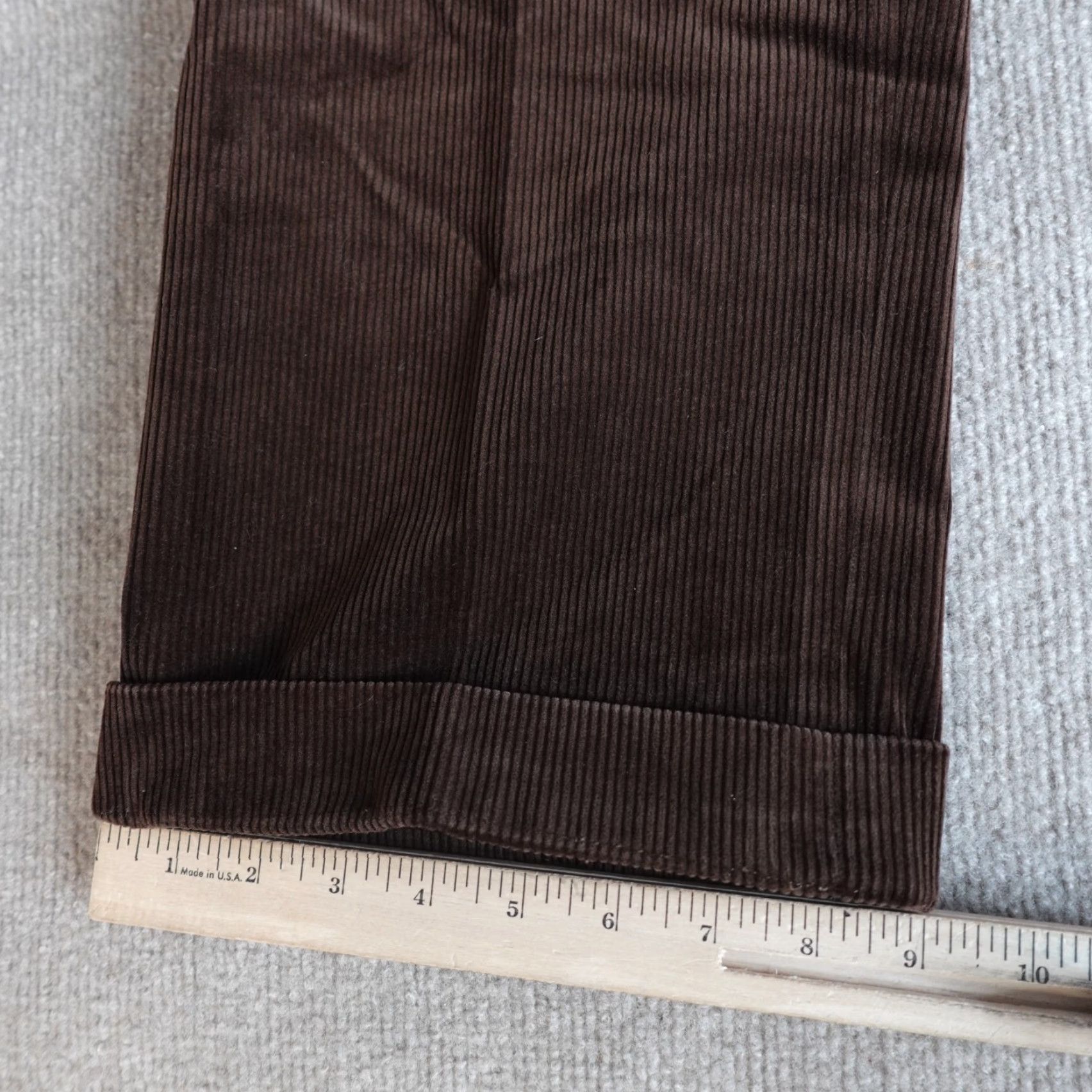 Polo Ralph Lauren Polo Ralph Lauren Pants 40 x 30 Brown Corduroy Straight Cuffed Men Regular 40 Inseam 30 Chino Preppy Pant Size US L / EU 52-54 / 3 - 5 Thumbnail