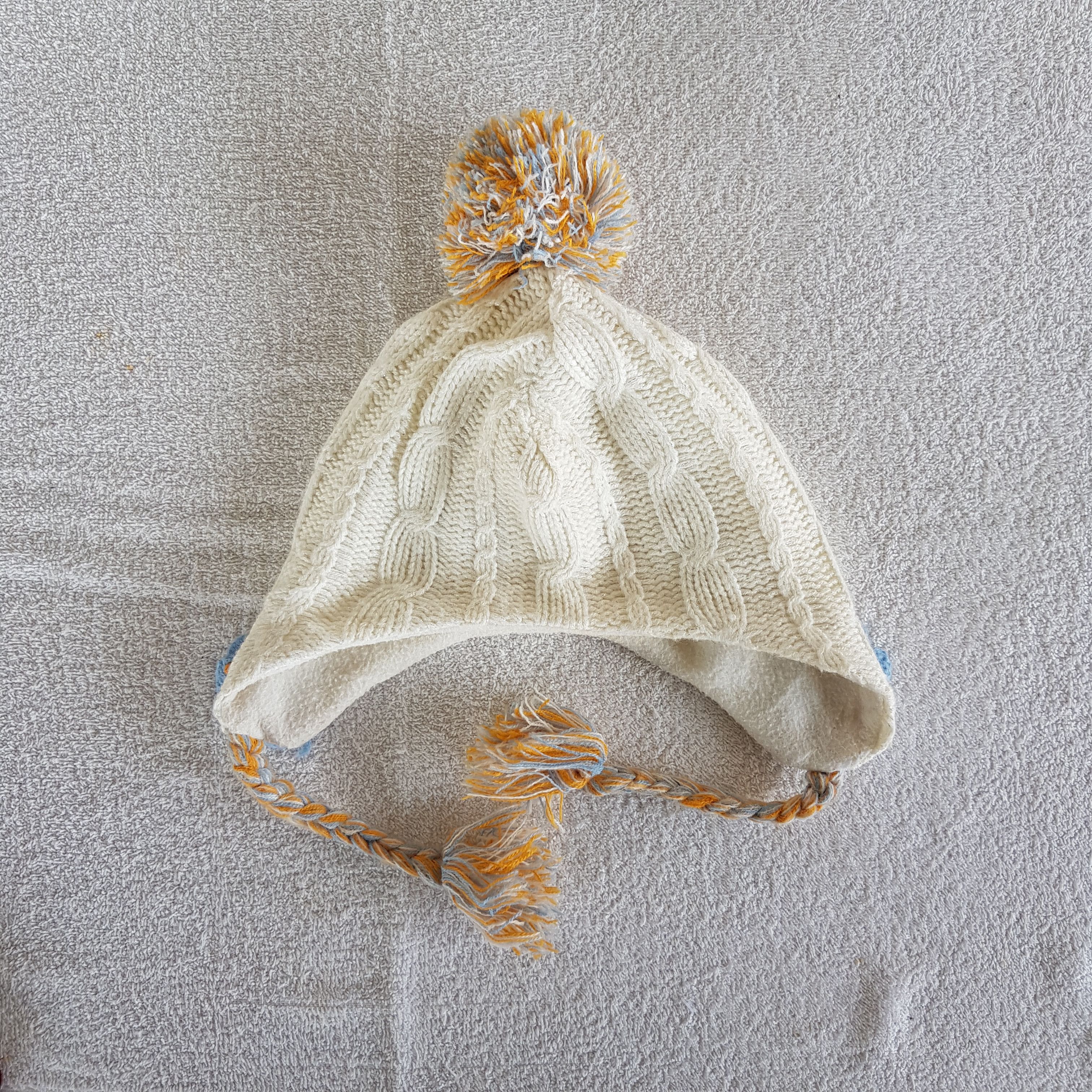 Aran Isles Knitwear Vintage Unknown Japanese Earflap Beanie Pom Snow Caps Hats Size ONE SIZE - 6 Thumbnail