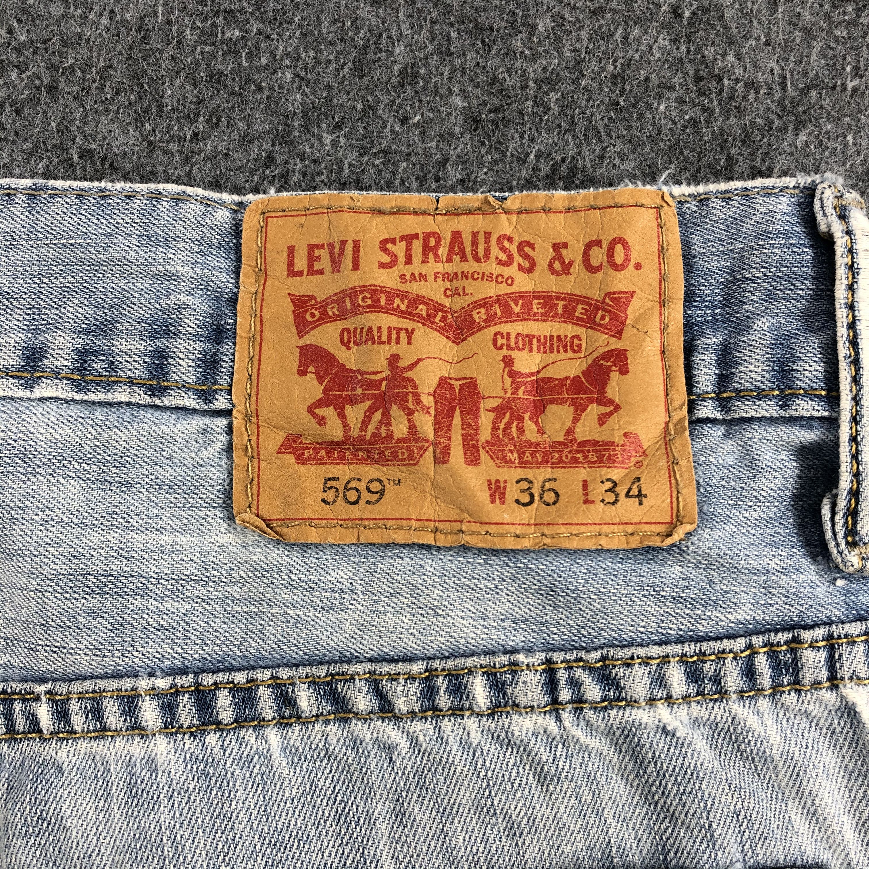 Levi's Vintage Light Wash Levis 569 Jeans-J1685 Size US 39 - 5 Thumbnail