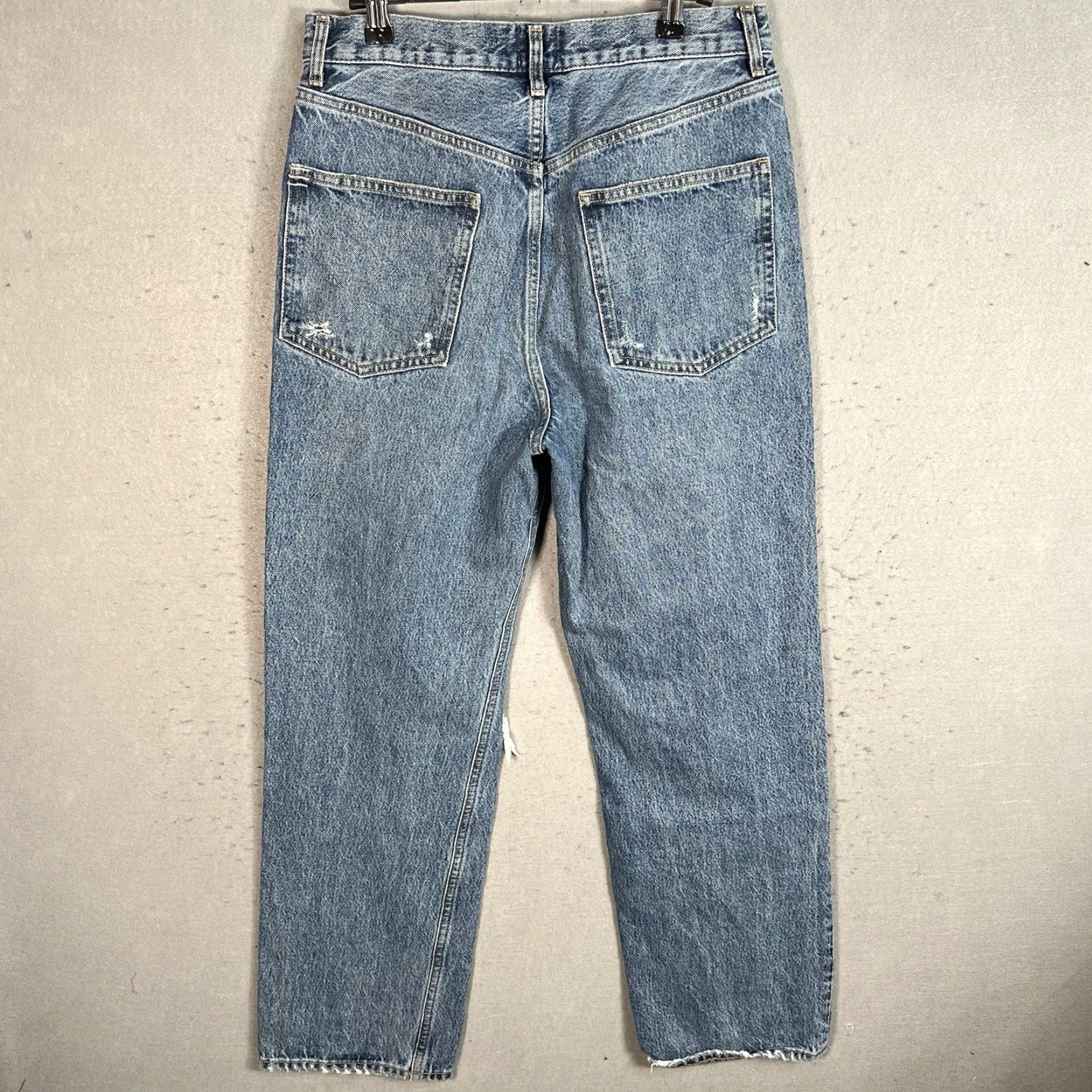 Bdg BDG Jeans Womens 28 Blue Medium Wash Denim Relaxed Straight Urban Outfitters Size 28" / US 6 / IT 42 - 6 Thumbnail