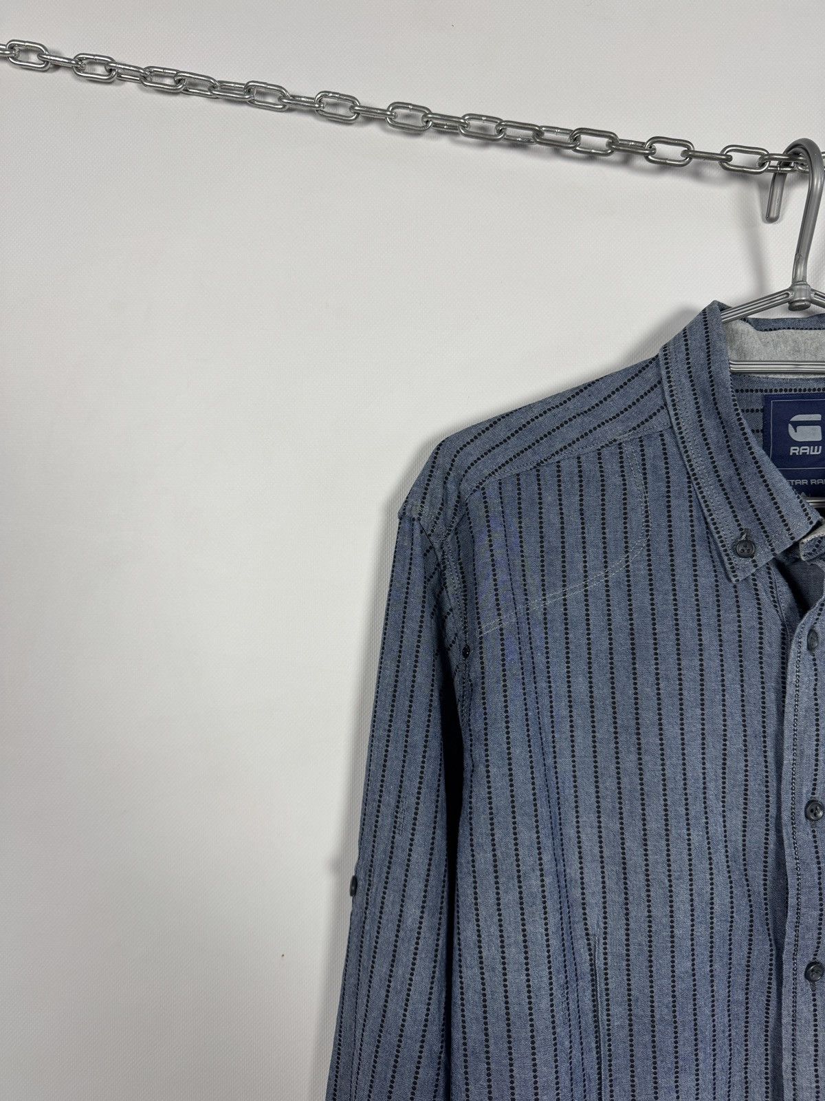 G-Star G-Star Raw Modernist Penn Striped Long Sleeve Striped Shirt Size US XXL / EU 58 / 5 - 3 Thumbnail