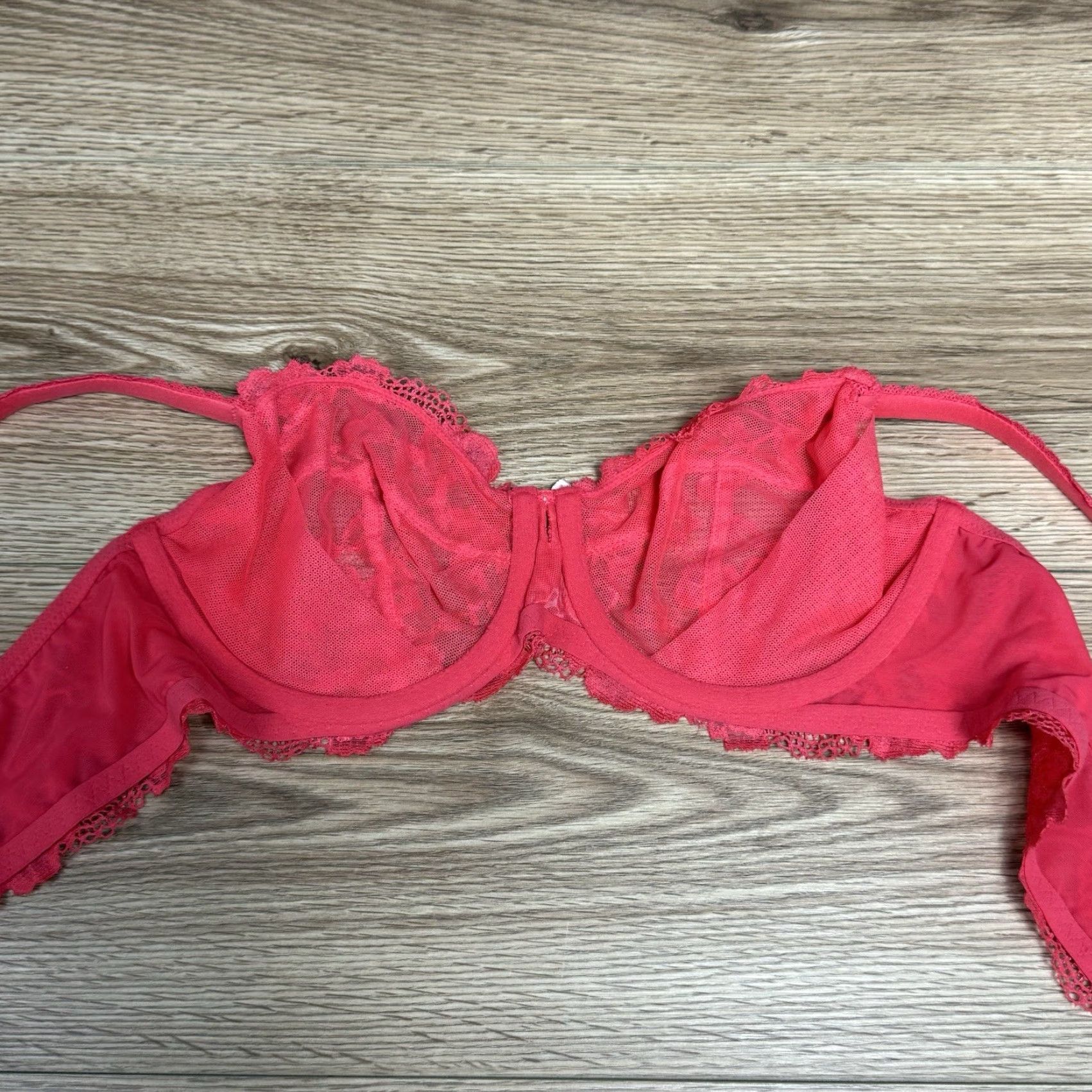 Victoria's Secret VINTAGE Victoria's Secret Unlined Demi Underwire Bra 38C Pink Womens Demi C Cup Underwired Size ONE SIZE - 4 Thumbnail