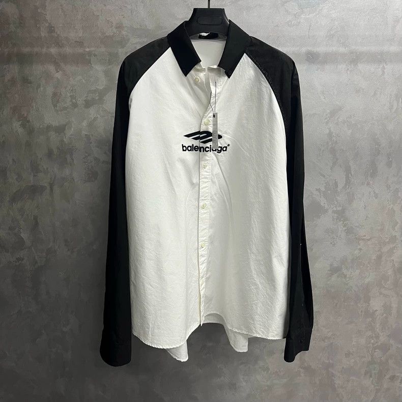 Balenciaga Balenciaga Colorful Logo Print Long Sleeve Shirt Size US M / EU 48-50 / 2 - 1 Thumbnail