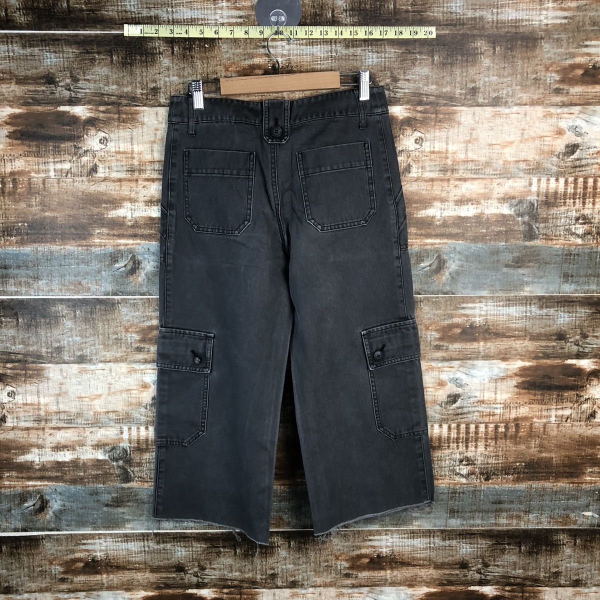 Japanese Brand DL Tasse Tasse Black Cropped Pants #C1241 Size US 27 - 13 Thumbnail