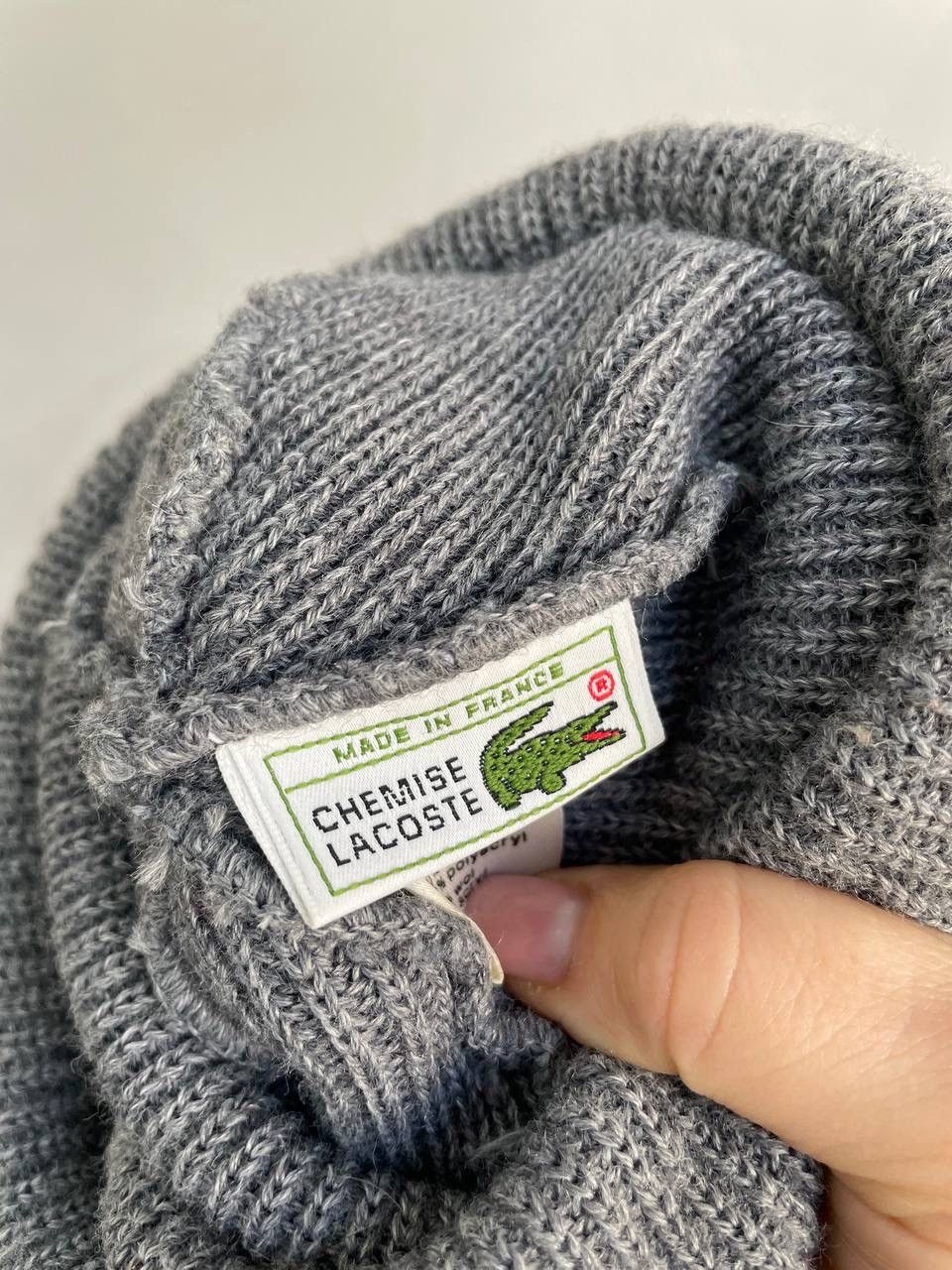 Lacoste × Vintage SALE💣💣 Lacoste Chemise Vintage Beanie hat Made in France I Size ONE SIZE - 2 Thumbnail