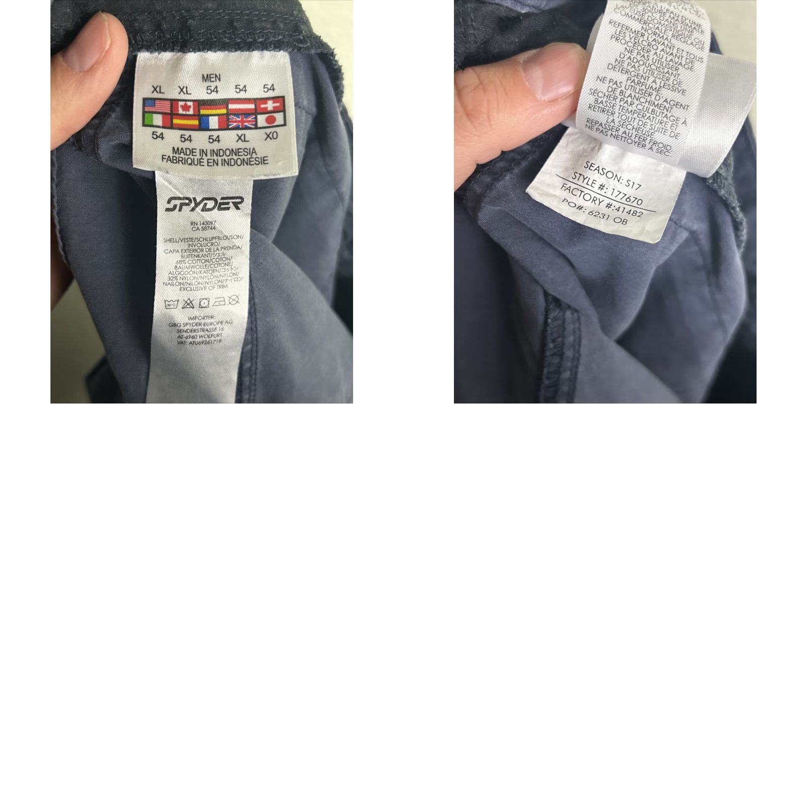 Spyder Spyder Ryder Shorts Gray Mens XL Zip Belt Loops 35x9 Cotton Nylon Solid Logo 9in Inseam Casual Size US 36 / EU 52 - 9 Thumbnail