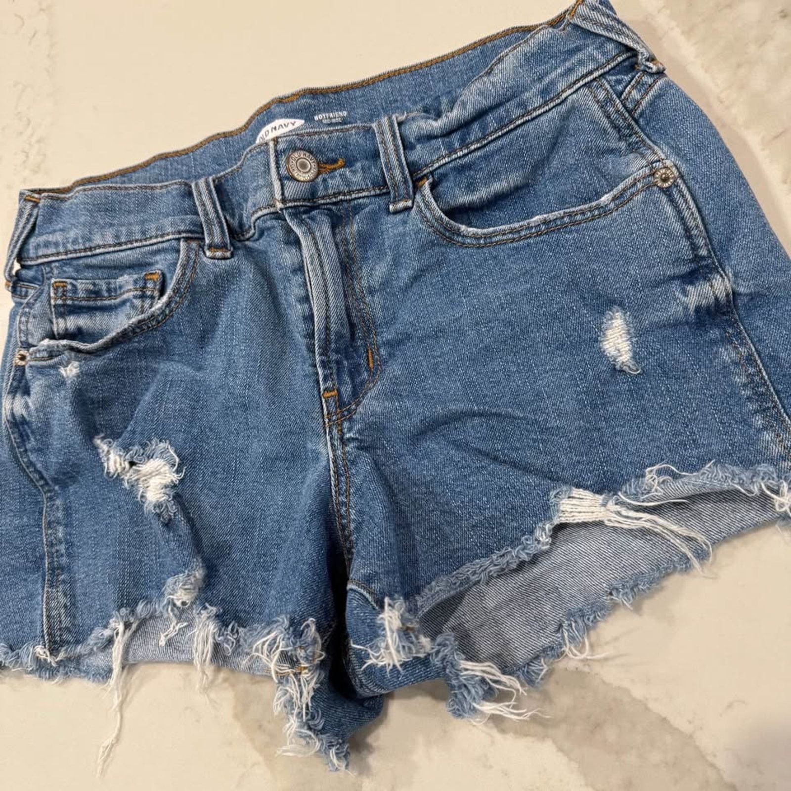 Old Navy Old Navy Womens Denim Jean Shorts Size 2 Boyfriend MidRise Size 26" / US 2 / IT 38 - 2 Thumbnail