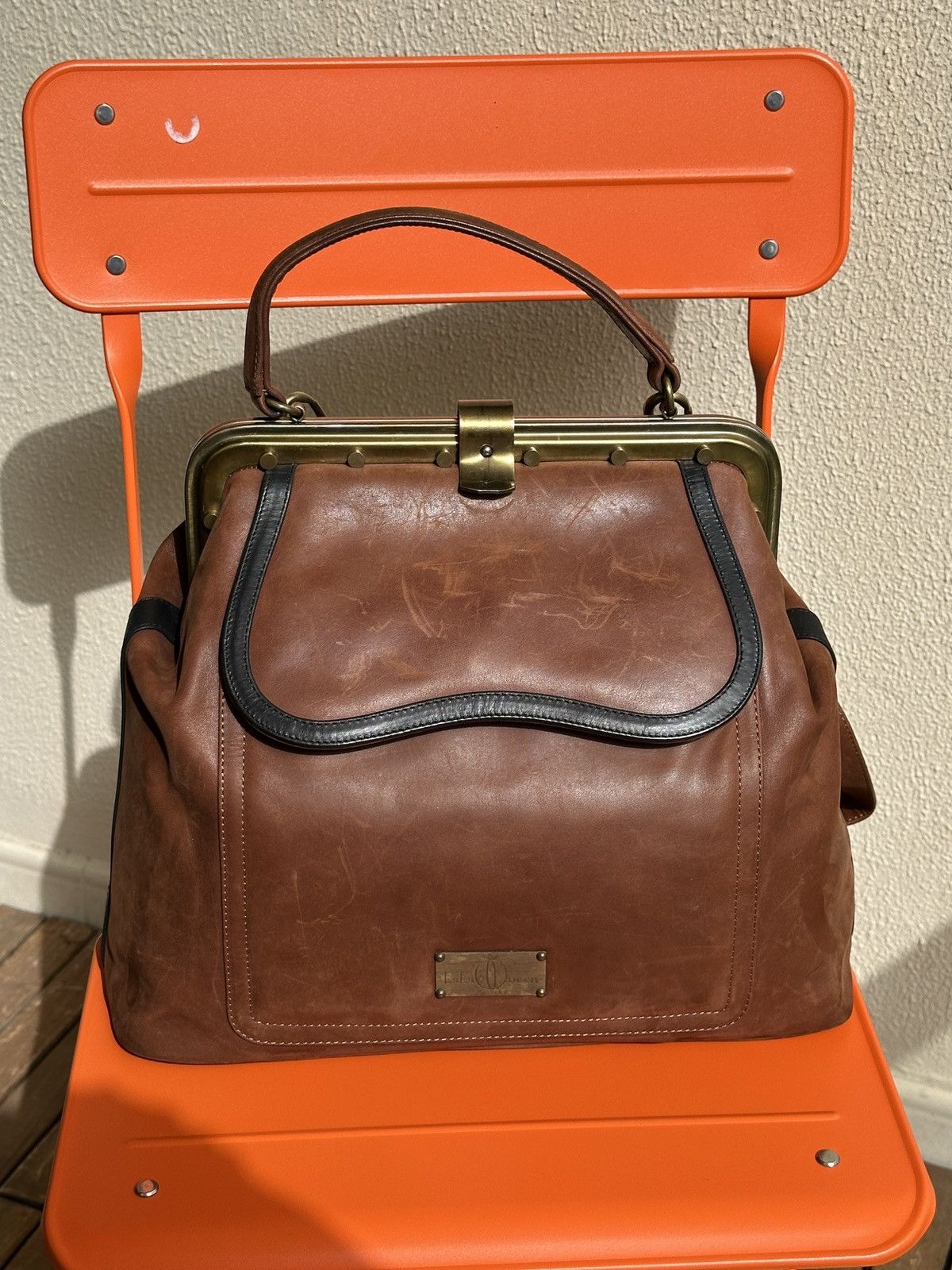 Other LaLaQueen Large Doctor Bag Brown Leather Size ONE SIZE - 1 Thumbnail