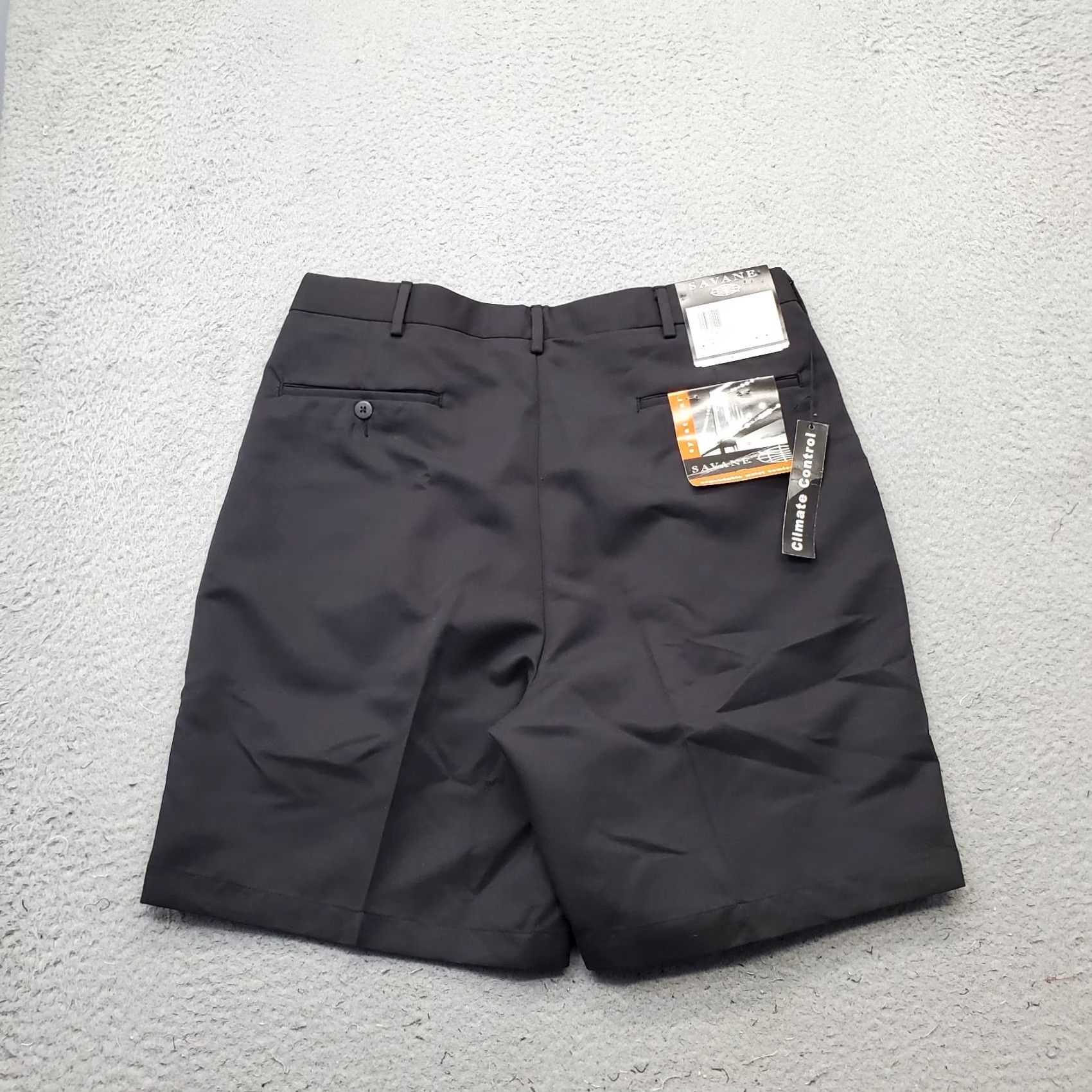Savane Savane Mens Shorts 36 Black Expandable Comfort Waist Synatural Climate Control Casual Outdoor 90s? Size US 36 / EU 52 - 2 Thumbnail