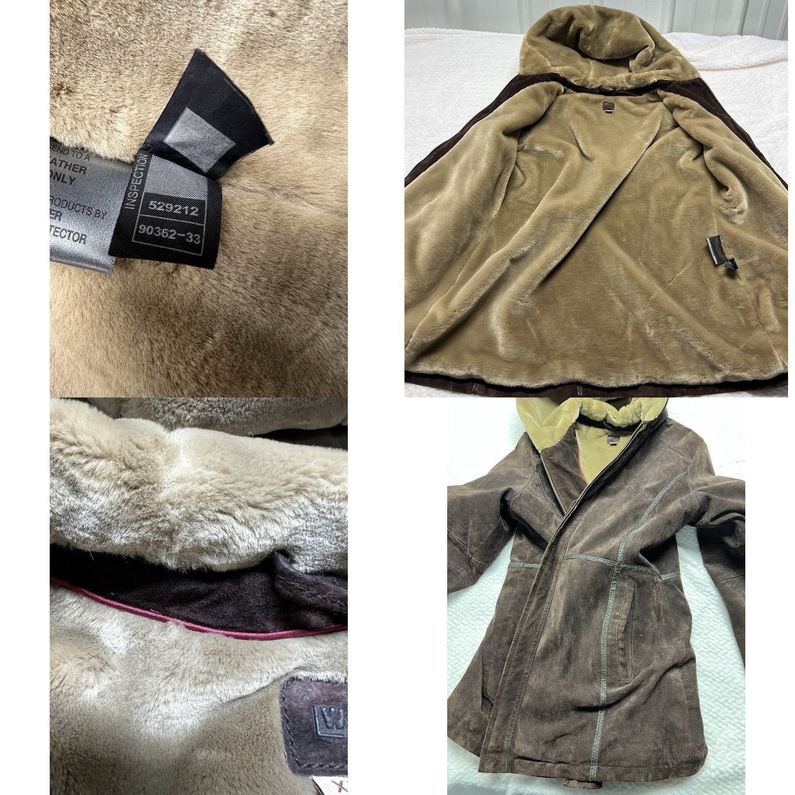 Vintage VINTAGE Wilsons Leather Jacket Western Brown Suede Faux Fur Lined Women XL Coat Size XL / US 12-14 / IT 48-50 - 8 Thumbnail