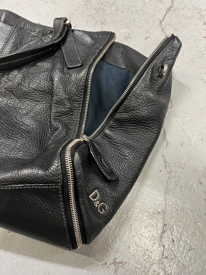 Dolce & Gabbana 2000s Dolce & Gabbana Black Kati Multi Zips Handle Bag Size ONE SIZE - 5 Thumbnail