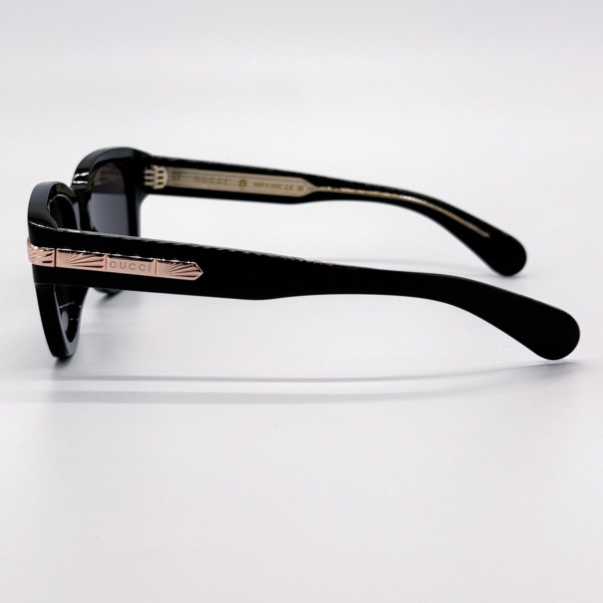 Gucci NEW GUCCI GG1518S 001 SQUARE BLACK GREY MEN SUNGLASSES GUCCI Size ONE SIZE - 7 Thumbnail