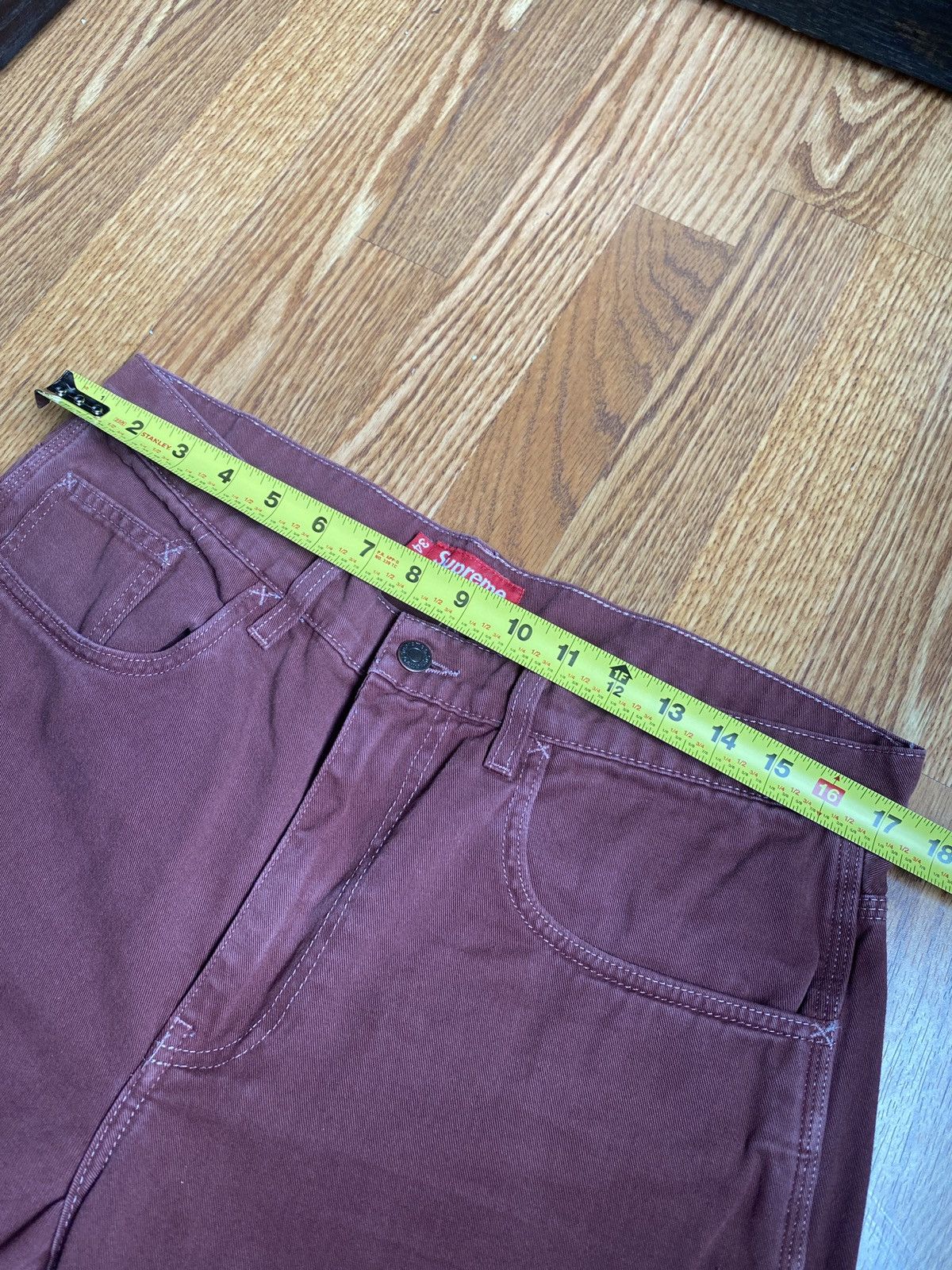 Supreme Supreme Burgundy Painter Pants Gonz Logo size 34 Size US 34 / EU 50 - 5 Thumbnail