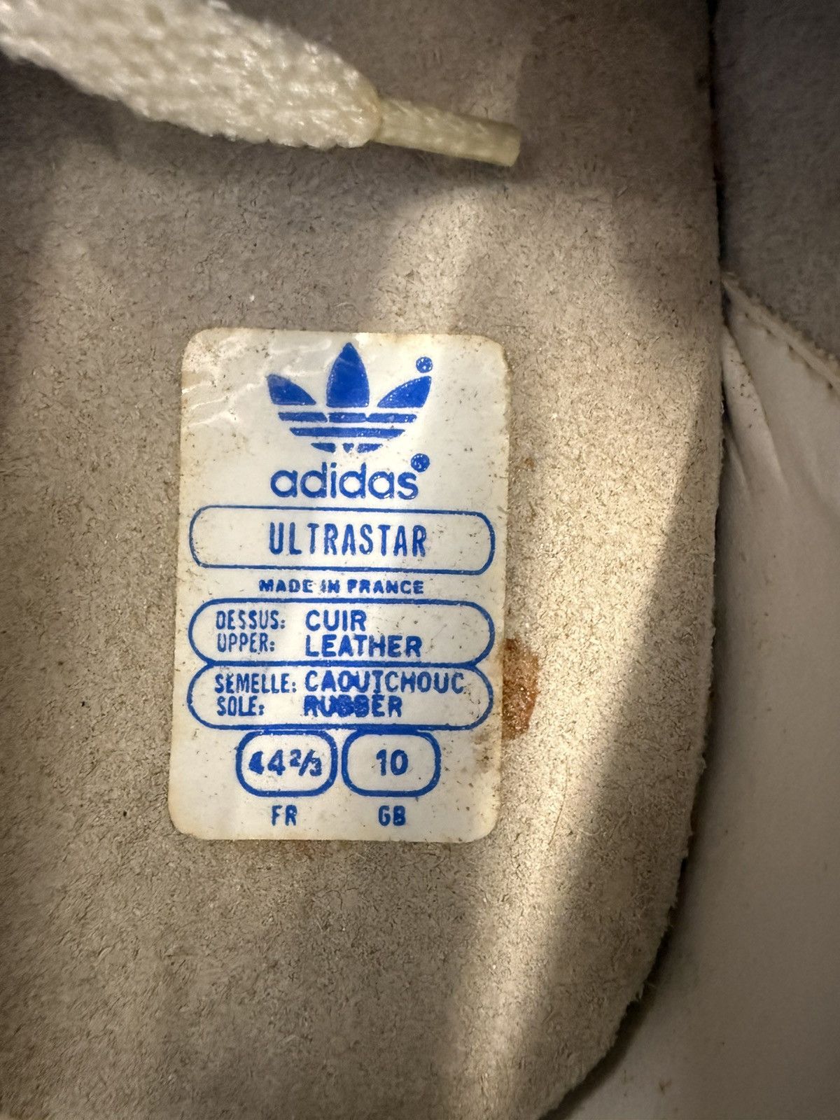 Adidas 1980s Vintage Adidas Superstar Sneakers Made In France Size US 10 / EU 43 - 13 Thumbnail