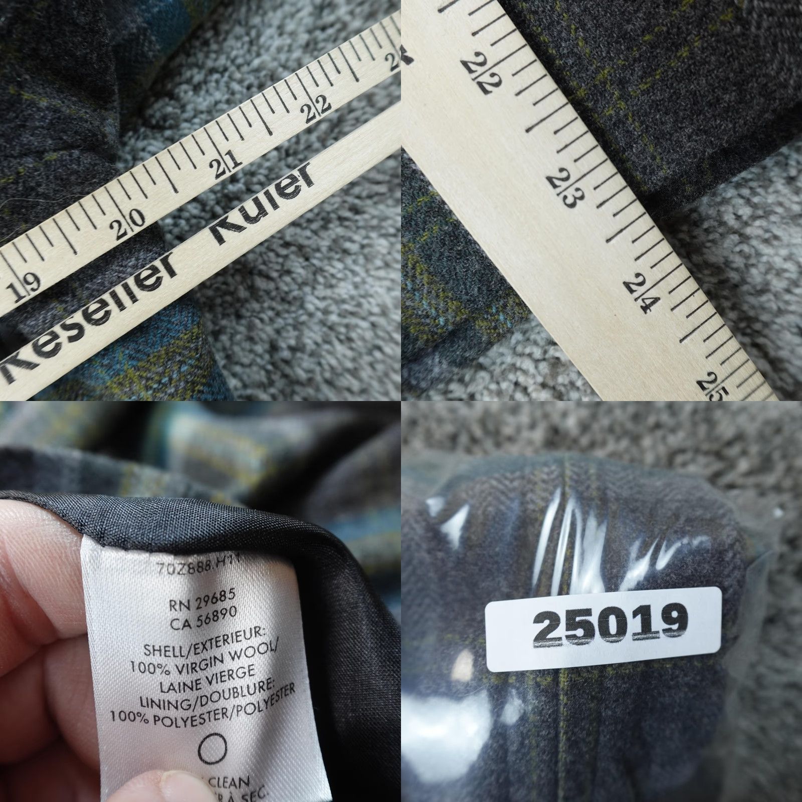 Pendleton Pendleton Jacket Womens M Gray Plaid Wool Full Zip Coat Outdoor Blazer Size M / US 6-8 / IT 42-44 - 8 Thumbnail
