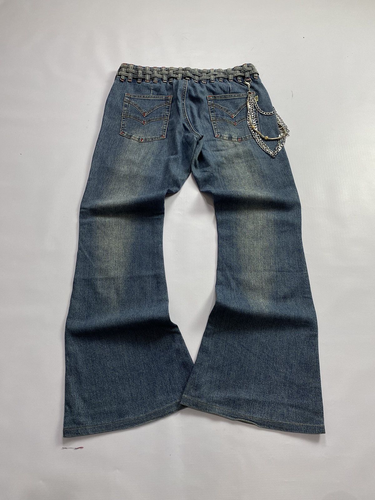 If Six Was Nine × Japanese Brand × Le Grande Bleu (L.G.B.) 2000s BABE Super Flare Jean Size US 32 / EU 48 - 2 Thumbnail