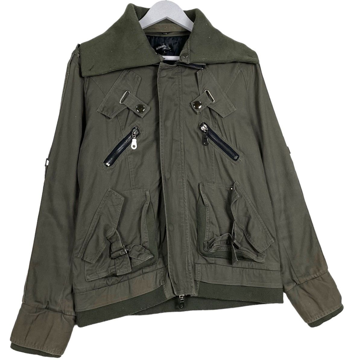 Beauty Beast × In The Attic × Japanese Brand 💥IN THE ATTIC PARACHUTE BONDAGE BIG COLLAR JACKET Size US M / EU 48-50 / 2 - 3 Thumbnail