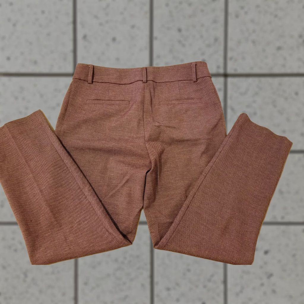 Ann Taylor Womens Ann Taylor Dress Pants 4 Red Slack Trouser Khaki Stretch Pants Womens 4 Red Dress Pants Ann Taylor Size 27" / US 4 / IT 40 - 1 Thumbnail