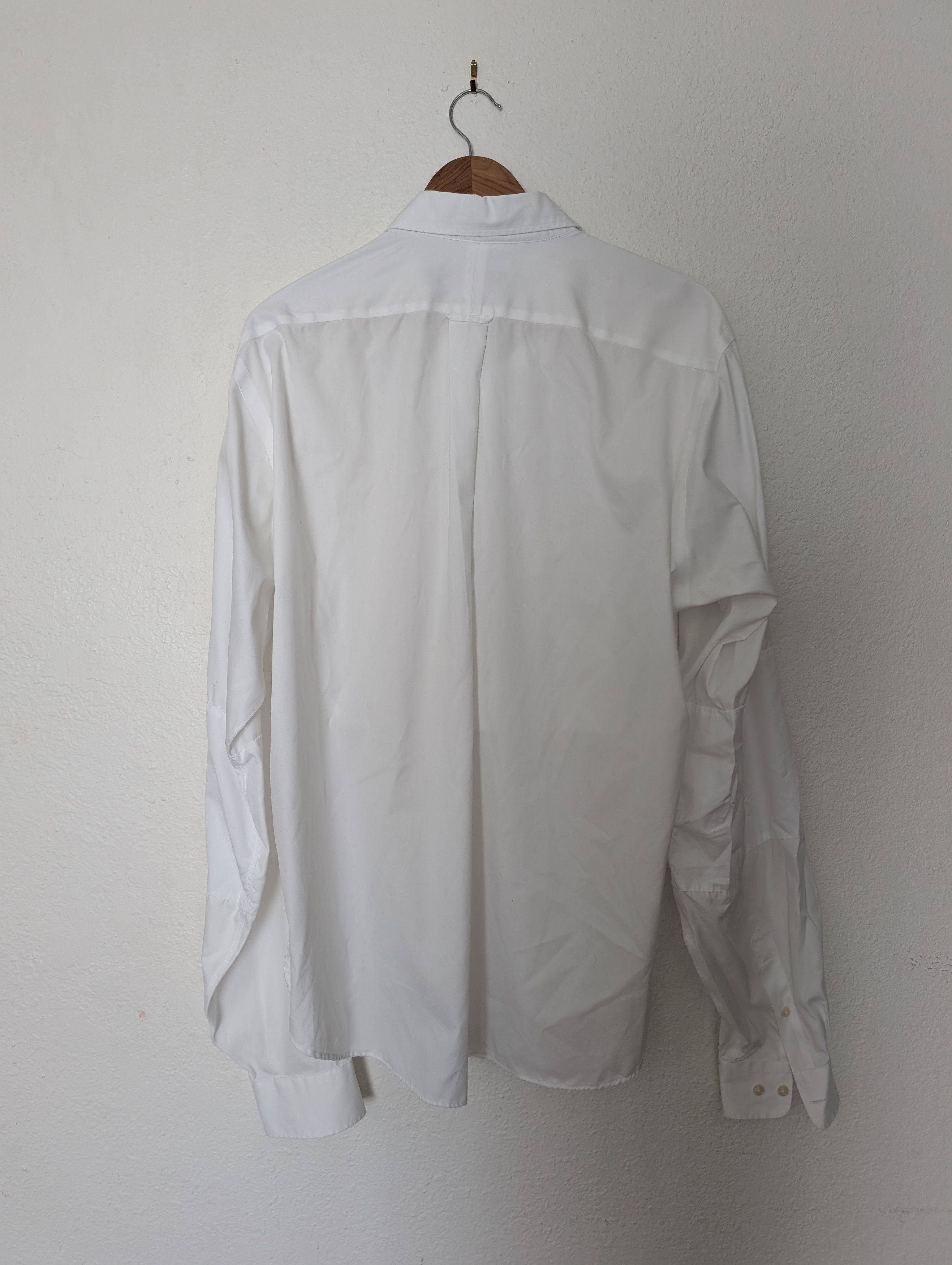 Japanese Brand japanese extended sleeve cropped front hem white oxford Size US M / EU 48-50 / 2 - 4 Thumbnail