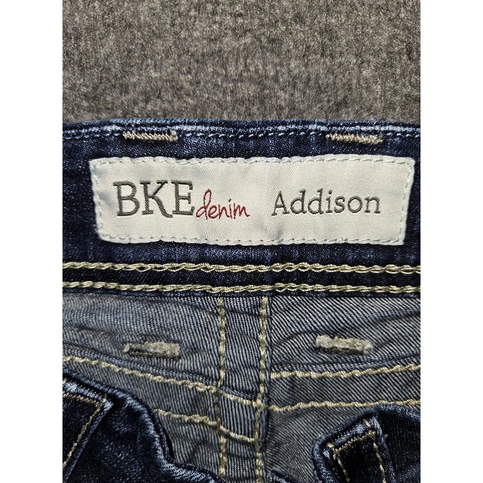 BKE BKE Addison Jeans Womens 27R Blue Medium Wash Low Rise Skinny Stretch Jeans Size 27" / US 4 / IT 40 - 2 Thumbnail