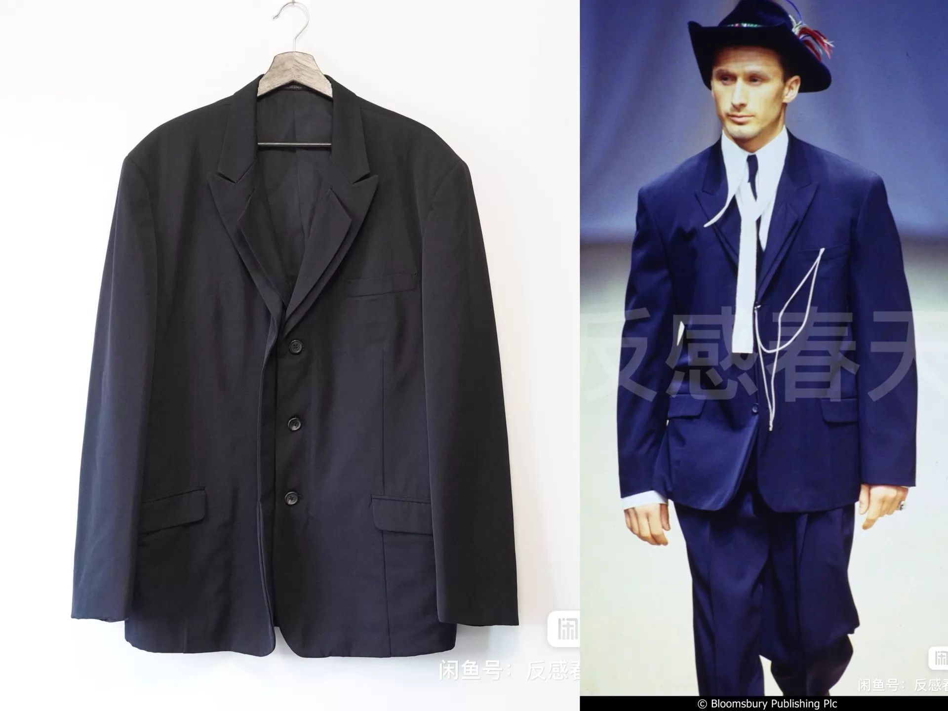 Yohji Yamamoto Yohji Yamamoto 1995AW Rokumeikan Double Collar Jkt Navy M Size US M / EU 48-50 / 2 - 3 Thumbnail