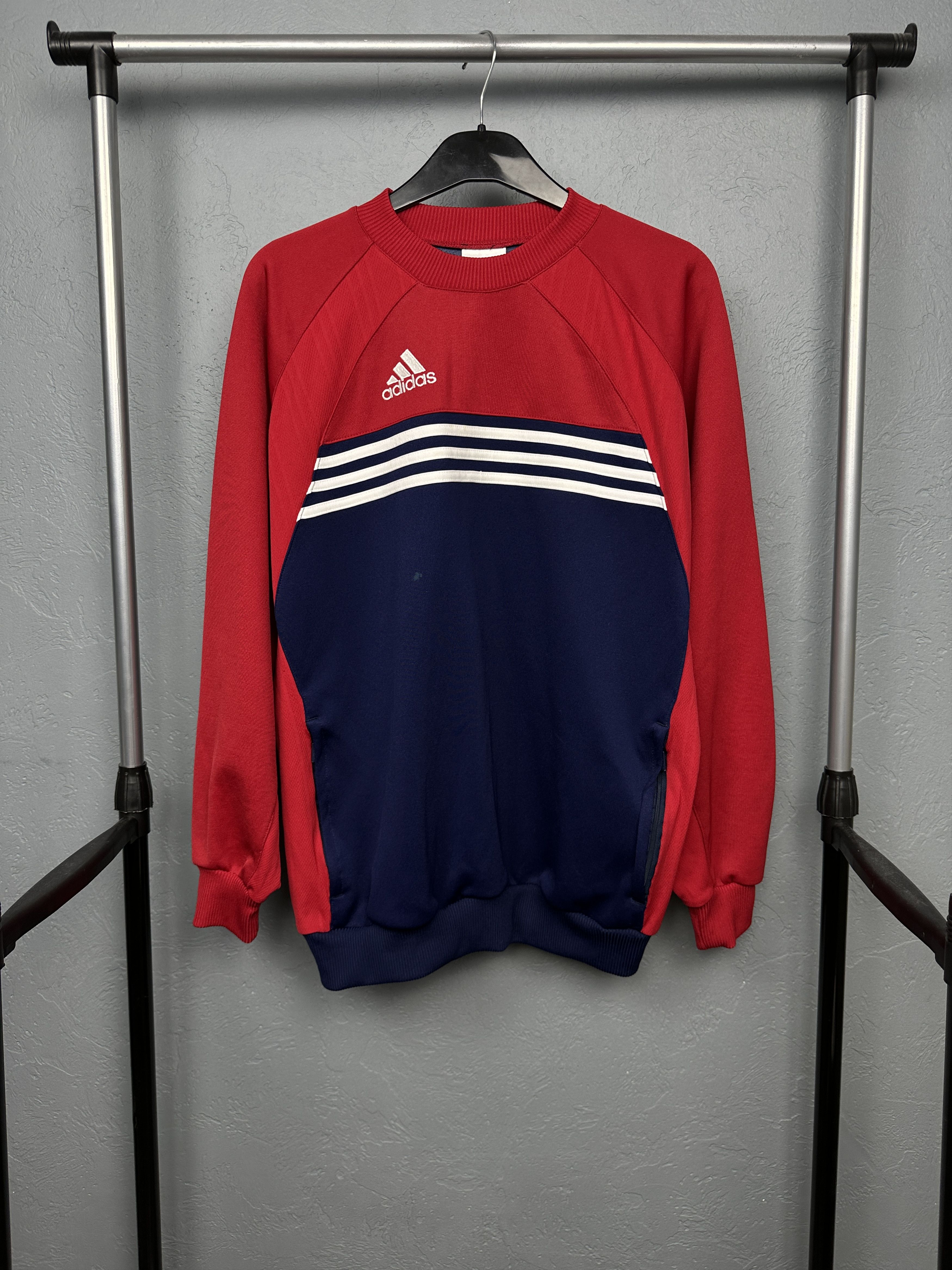 Adidas Adidas 90s Vintage Mens Crew Neck Sweatshirt Size US S / EU 44-46 / 1 - 1 Thumbnail