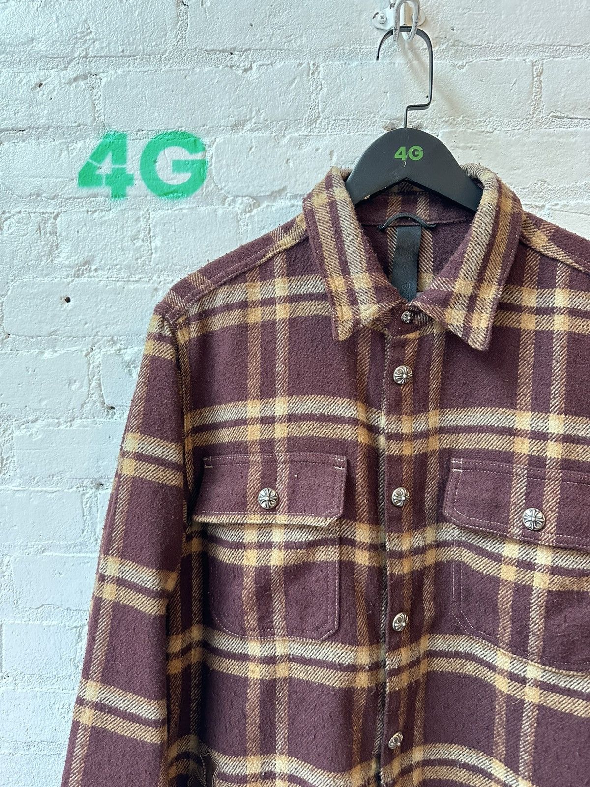Chrome Hearts CHROME HEARTS PATCHED BUTTON UP 1-1 Size US L / EU 52-54 / 3 - 3 Thumbnail