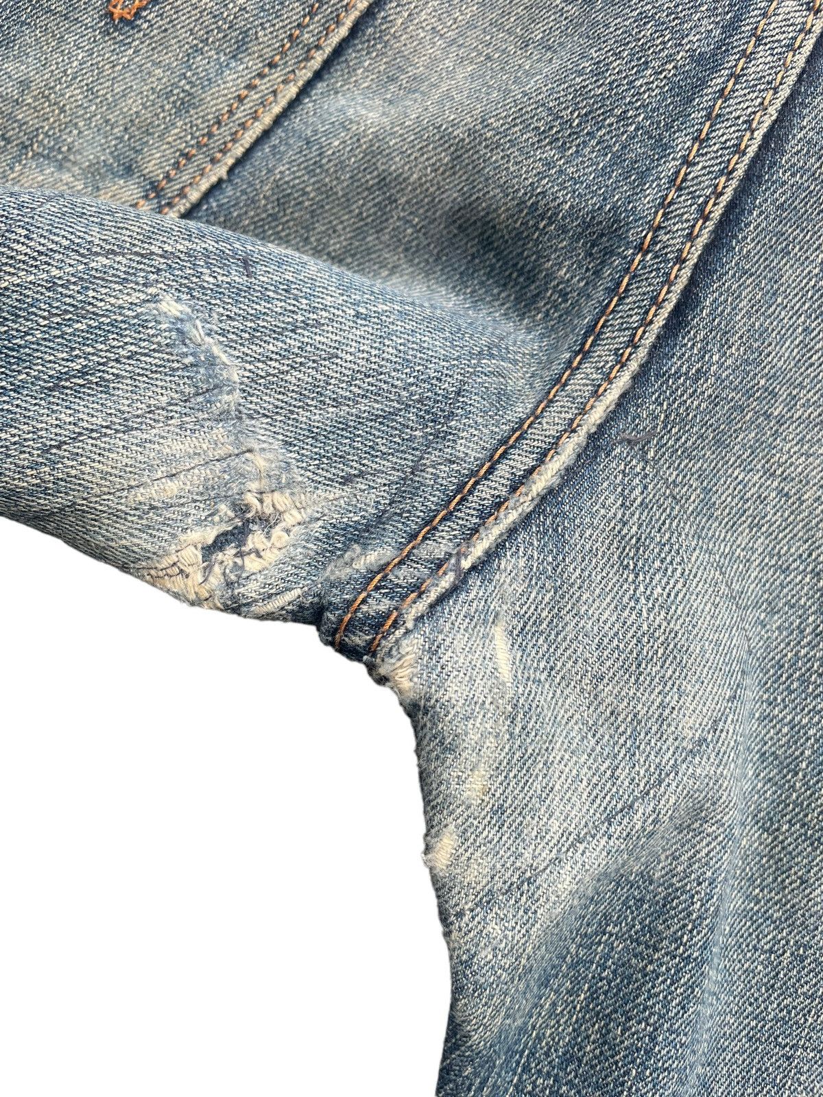 Edwin × Vintage Vintage Edwin 505zxx Selvedge Distressed Denim Size US 32 / EU 48 - 11 Thumbnail