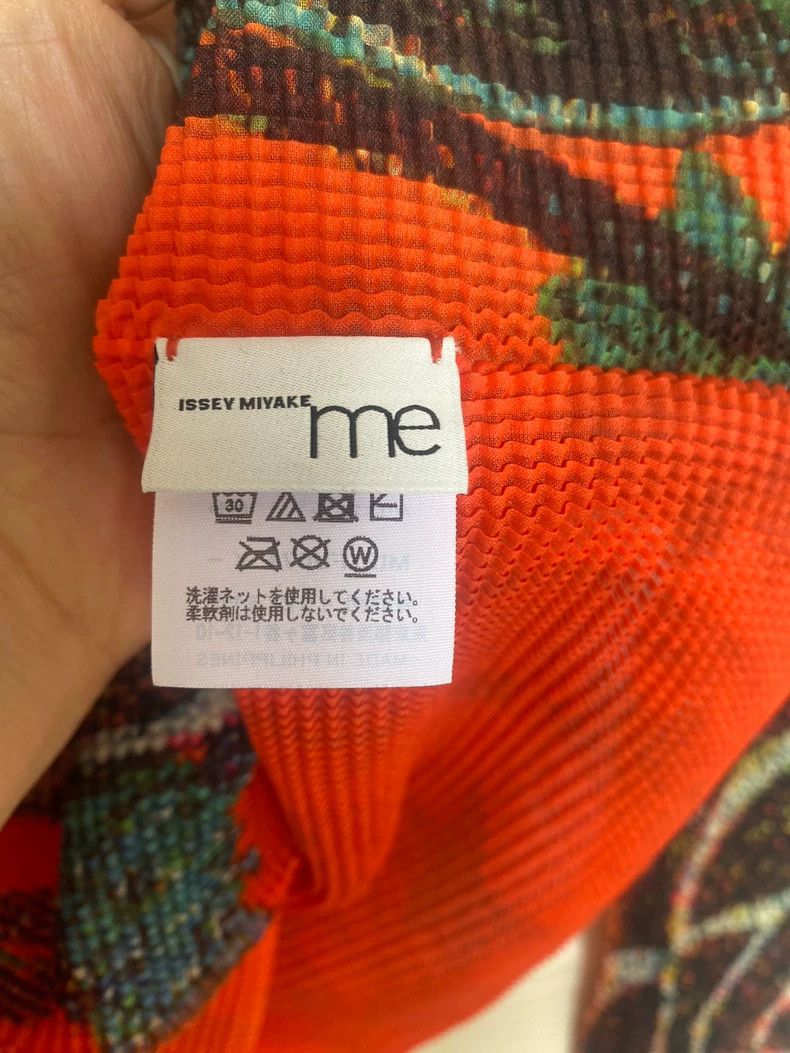 Issey Miyake Issey Miyake size:one size Orange giraffe patterned pleate Size XS / US 0-2 / IT 36-38 - 2 Thumbnail