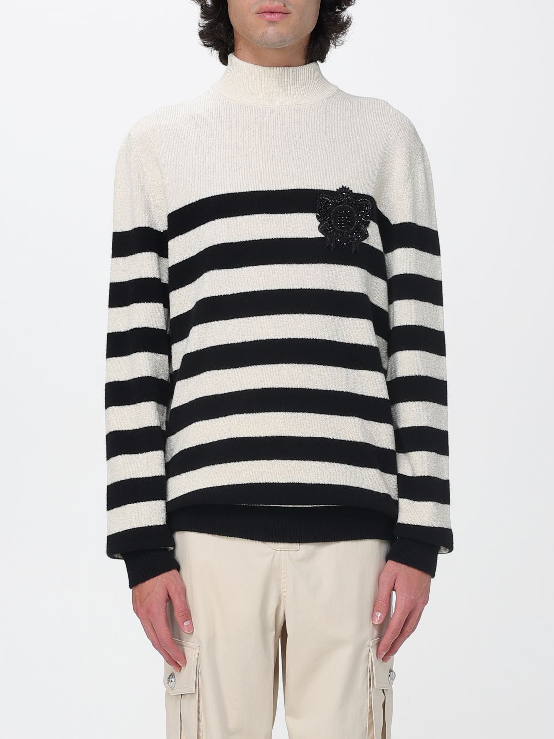 Balmain Balmain Sweater Men White Size US XL / EU 56 / 4 - 1 Thumbnail