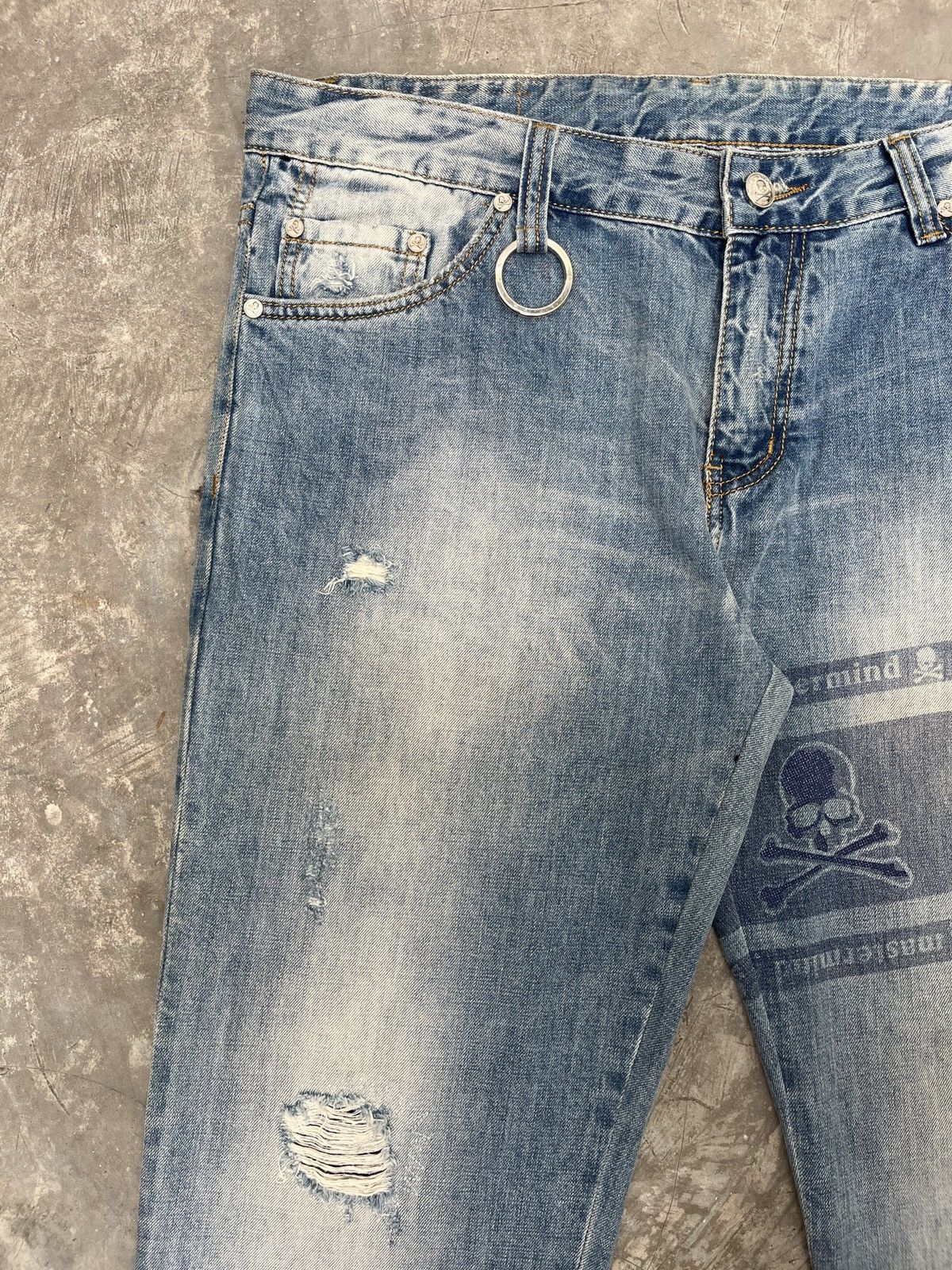 Mastermind Japan SS13 Mastermind Japan “Dreaming” Distressed Washed Jeans Size US 36 / EU 52 - 6 Thumbnail