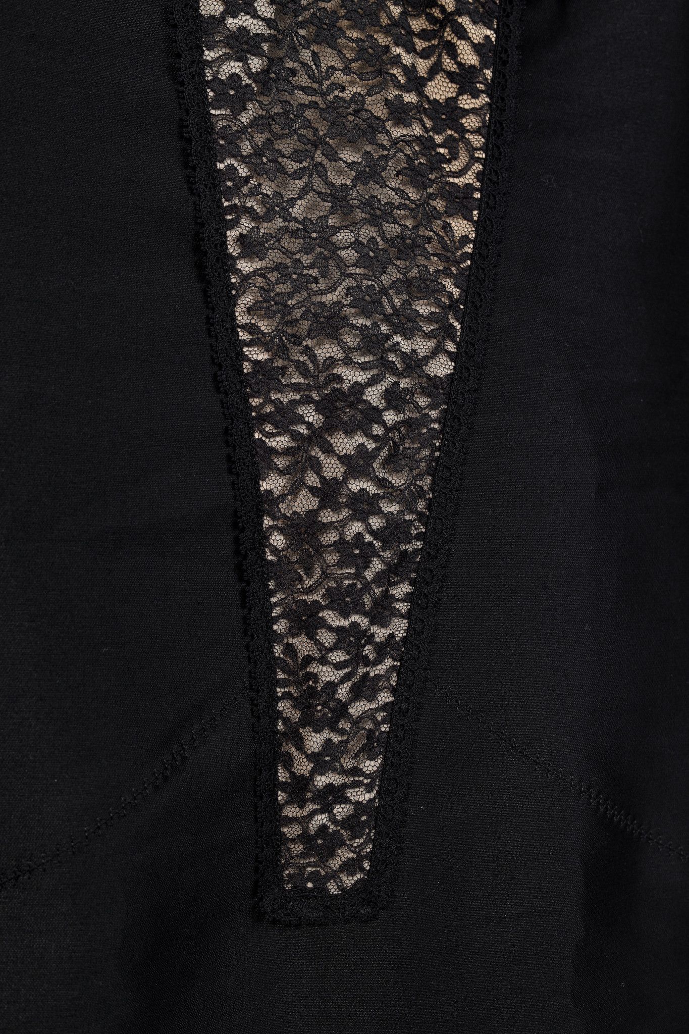 Stella McCartney Stella McCartney Black Lace-Trim Long-Sleeve Bodycon Dress Size M / US 6-8 / IT 42-44 - 8 Thumbnail