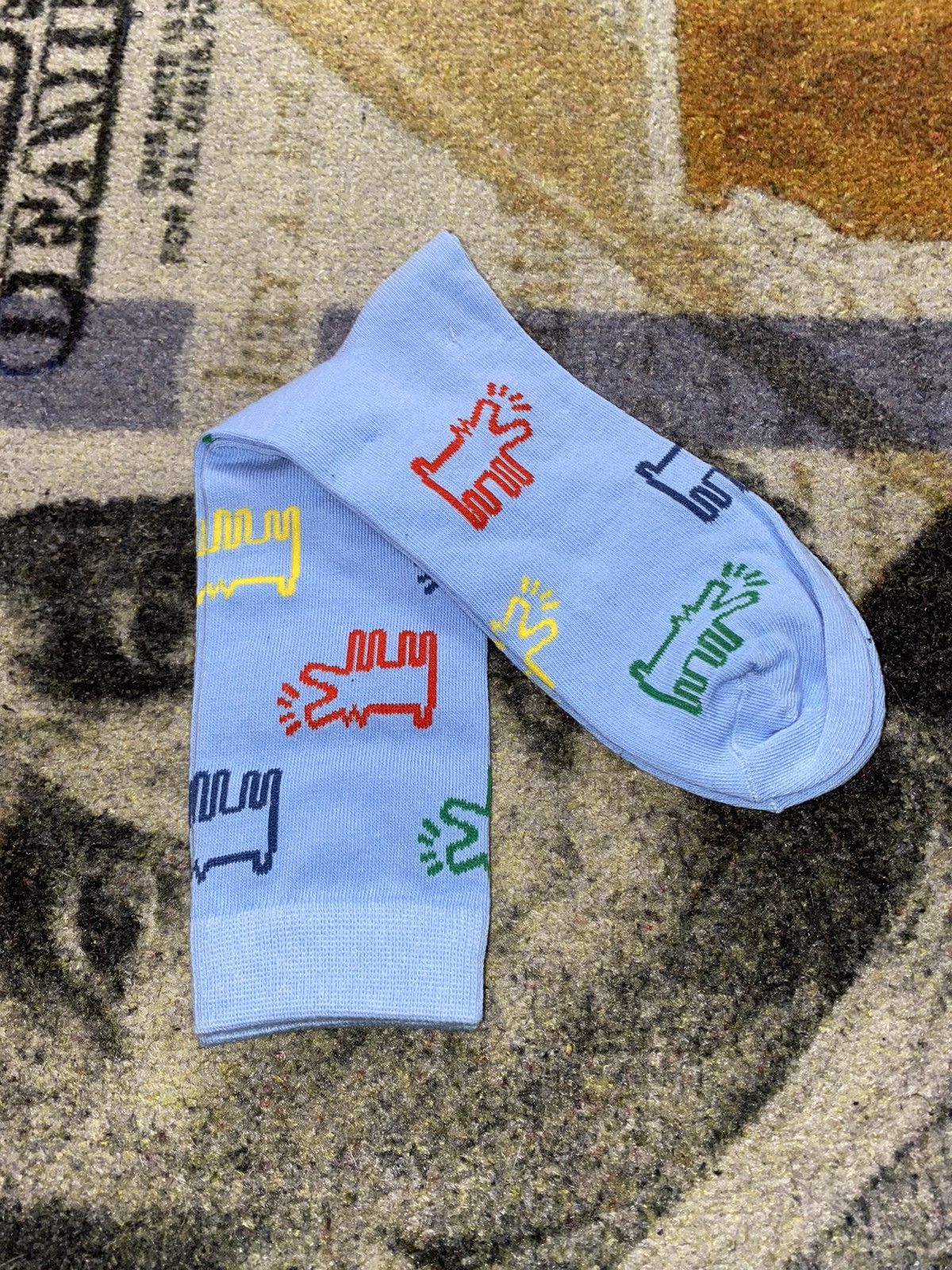 Keith Haring Keith Haring Crew Socks (1 Pair) Size ONE SIZE - 3 Thumbnail